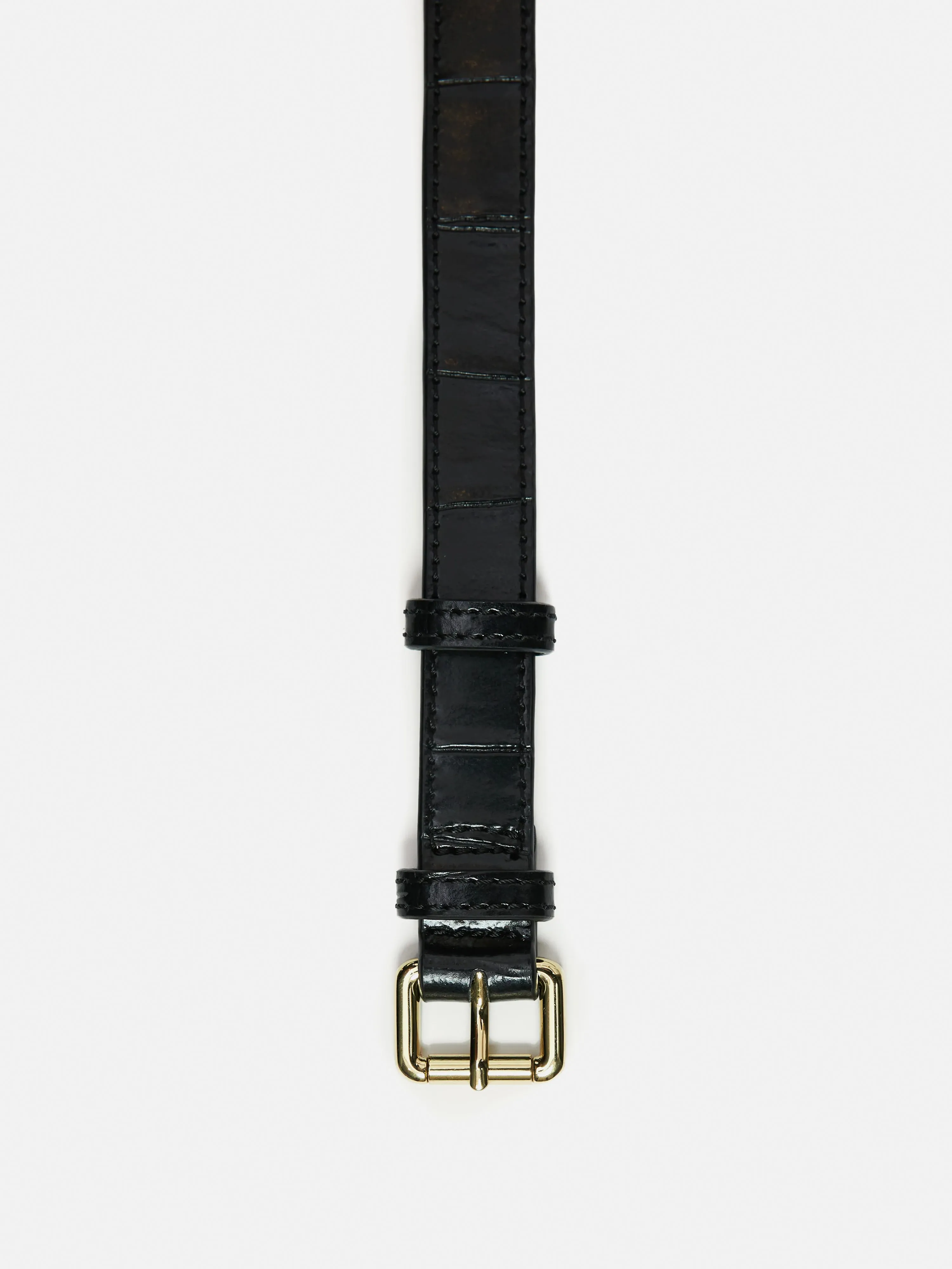 Croc Narrow Belt | Black sold by Jigsaw product image thumbnail 2
