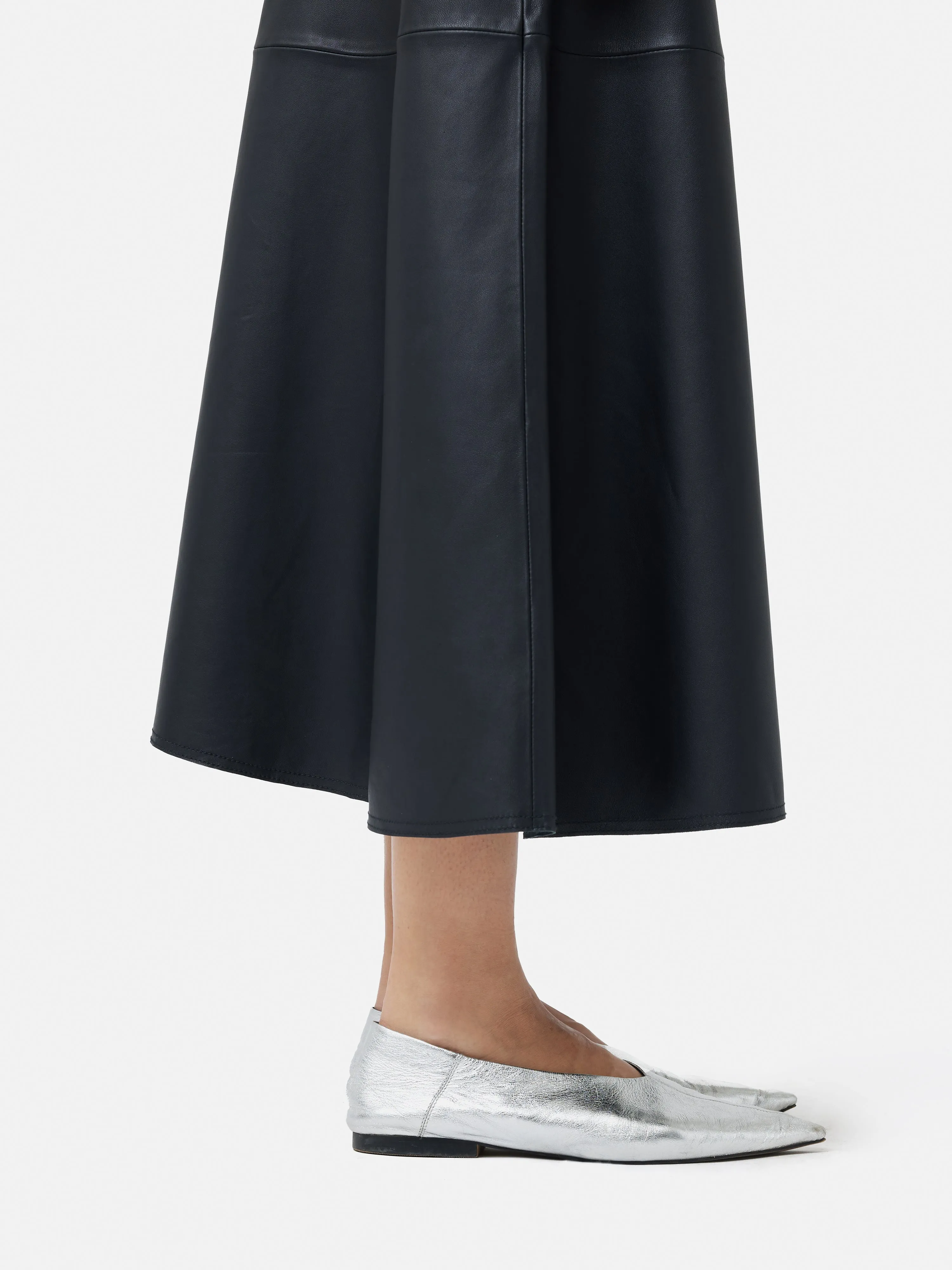 Linnie Flat Pointed Ballerina | Silver sold by Jigsaw product image thumbnail 2