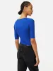 Scoop Neck Rib Top | Blue sold by Jigsaw