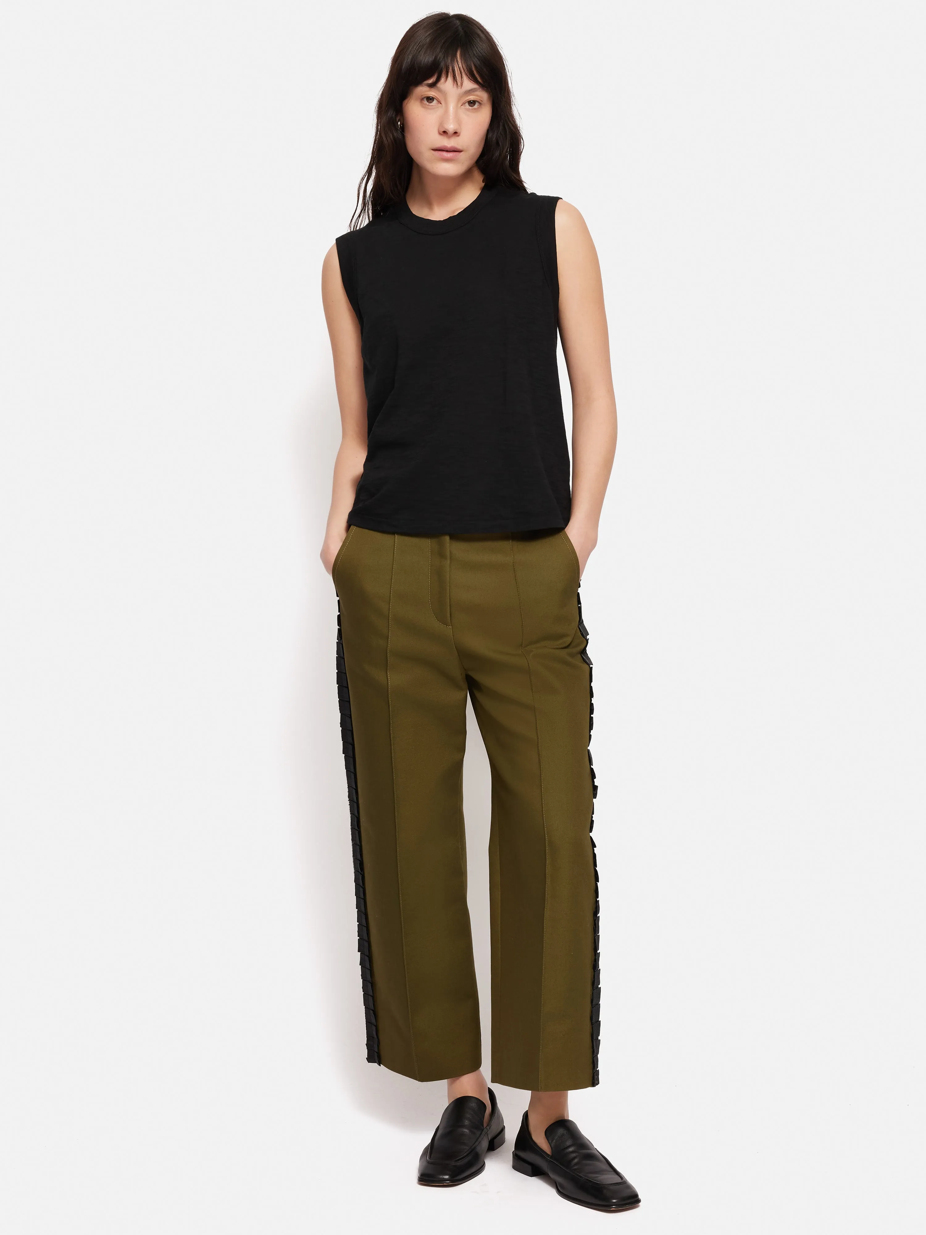 Cotton Slub Tank Top | Black sold by Jigsaw product image thumbnail 3