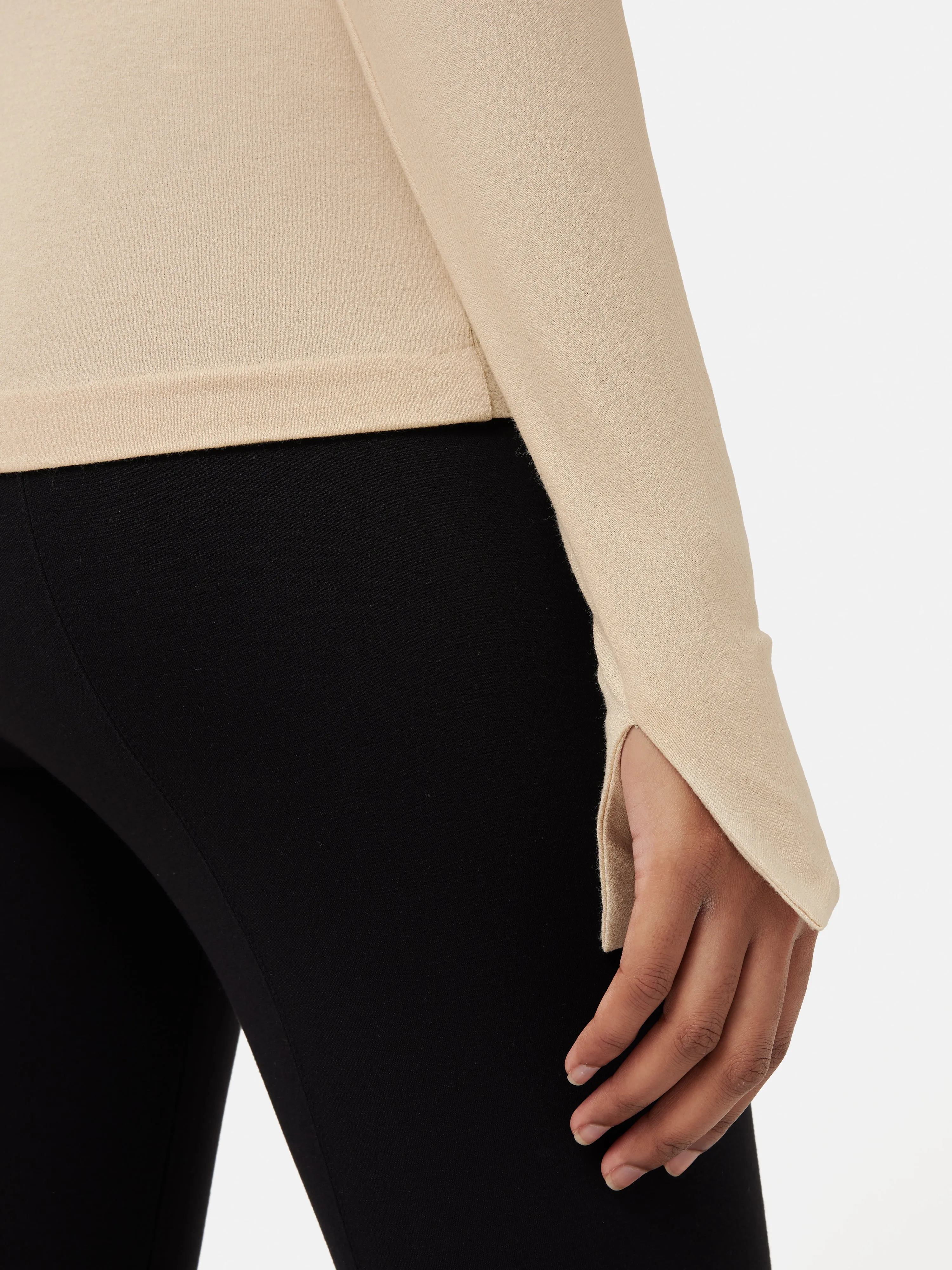 Batwing Cowl Neck Top | Beige sold by Jigsaw product image thumbnail 5