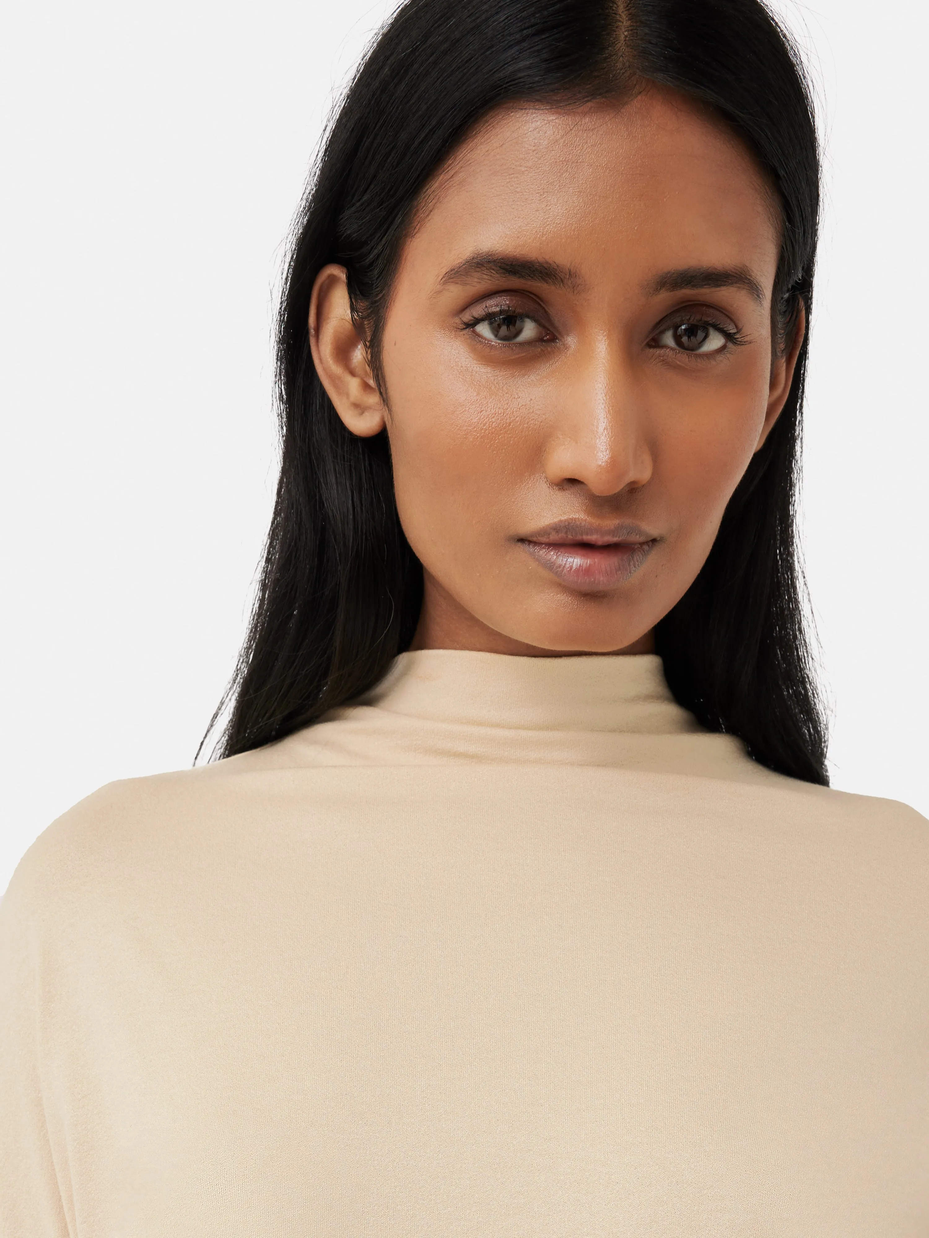 Batwing Cowl Neck Top | Beige sold by Jigsaw product image thumbnail 2