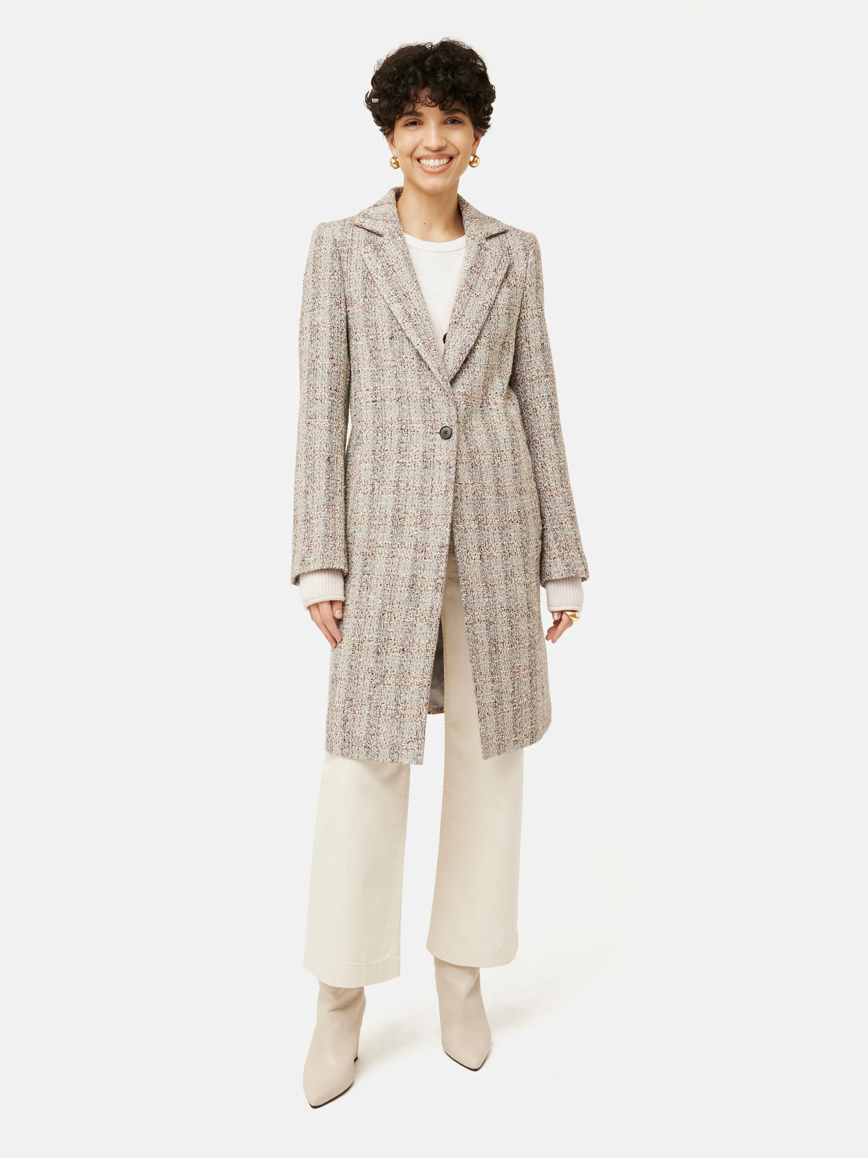 Boucle Coat | Multi sold by Jigsaw
