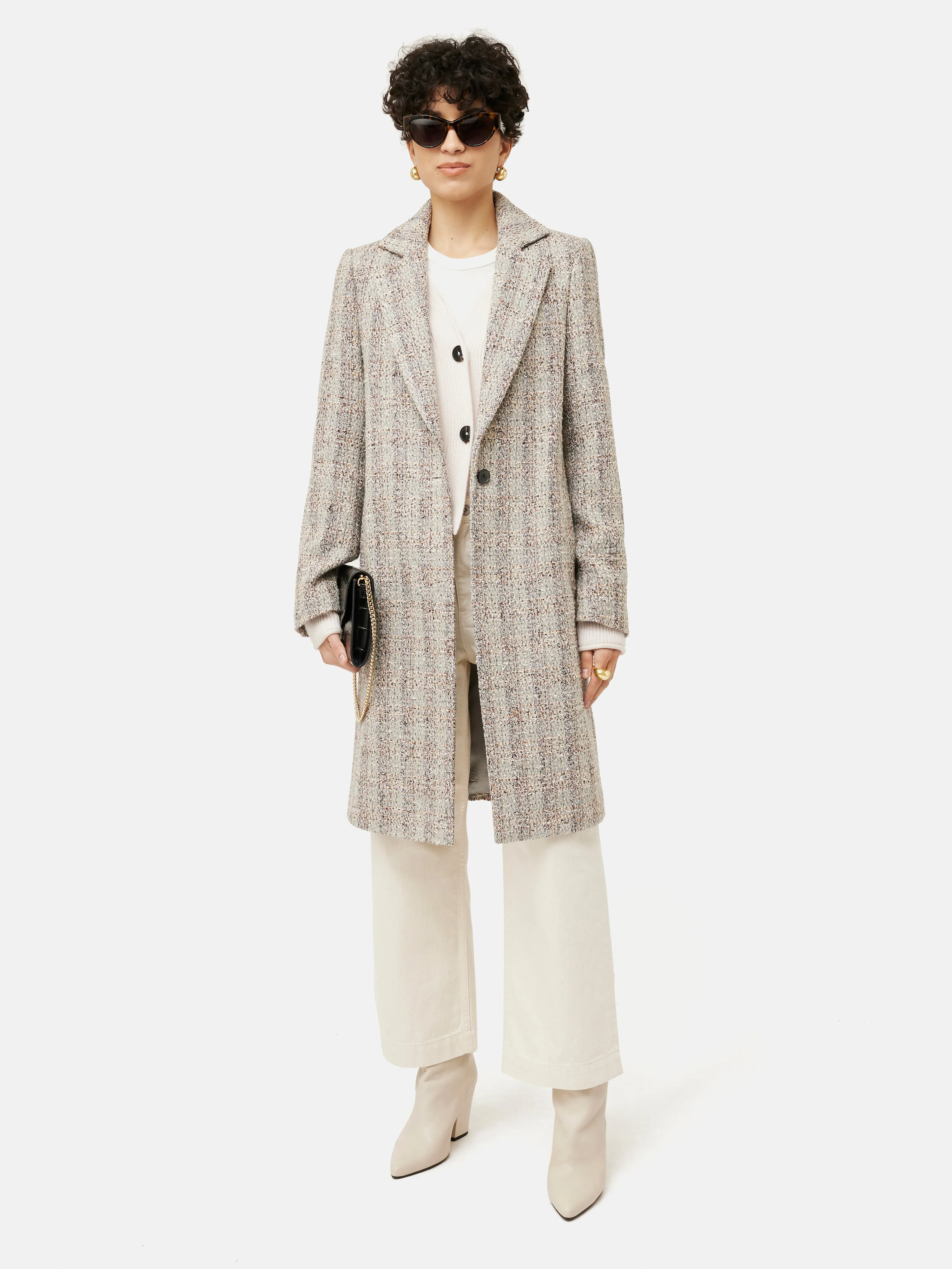 Boucle Coat | Multi sold by Jigsaw product image thumbnail 3
