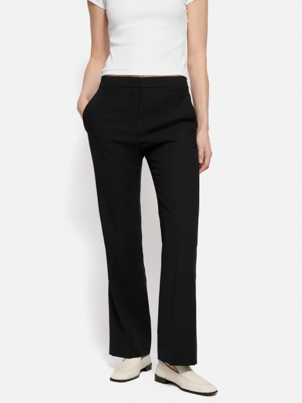 Short Fluid Twill Mason Trousers | Black sold by Jigsaw
