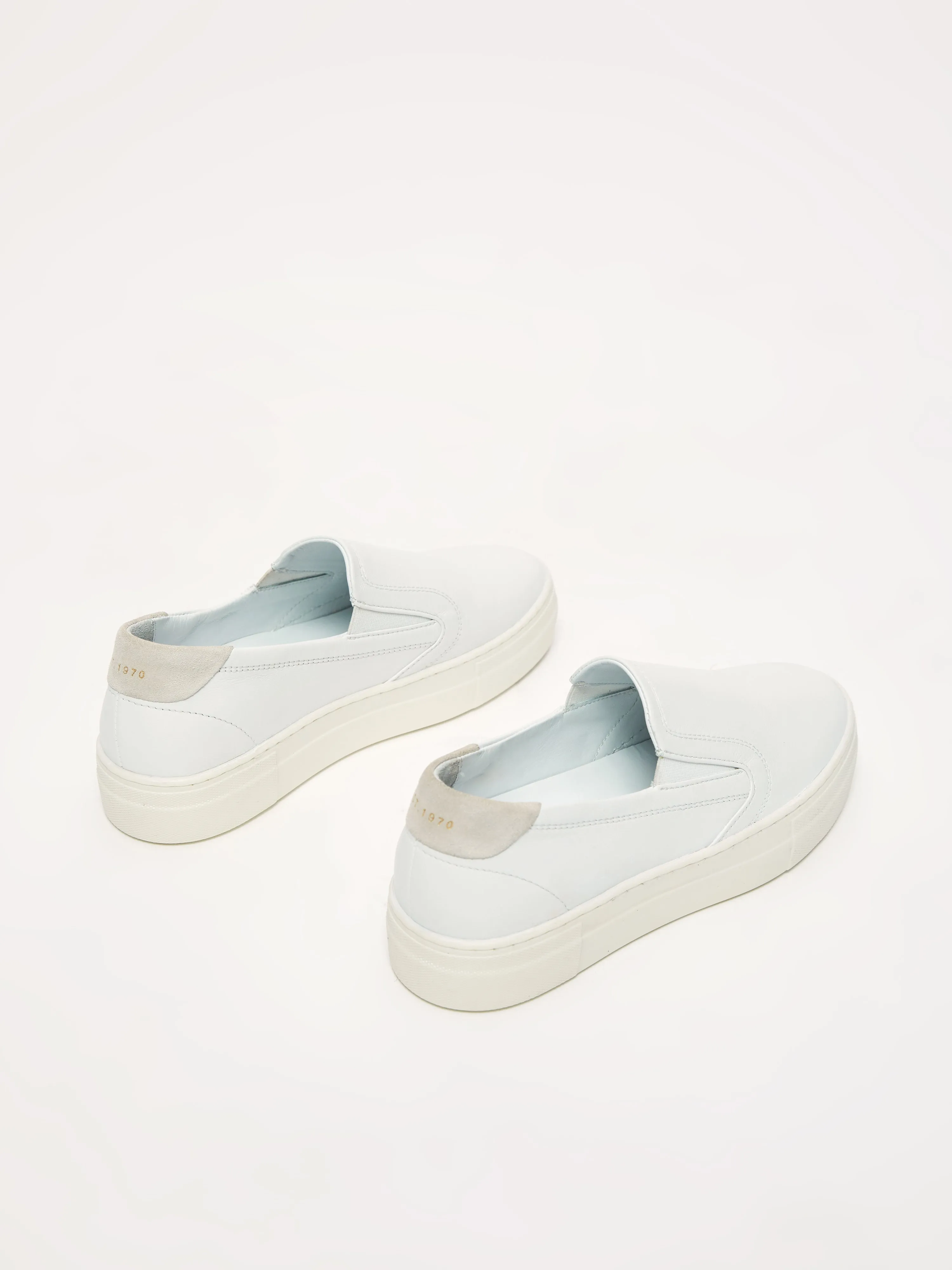 Wyre Leather Slip On Trainer | White sold by Jigsaw product image thumbnail 3