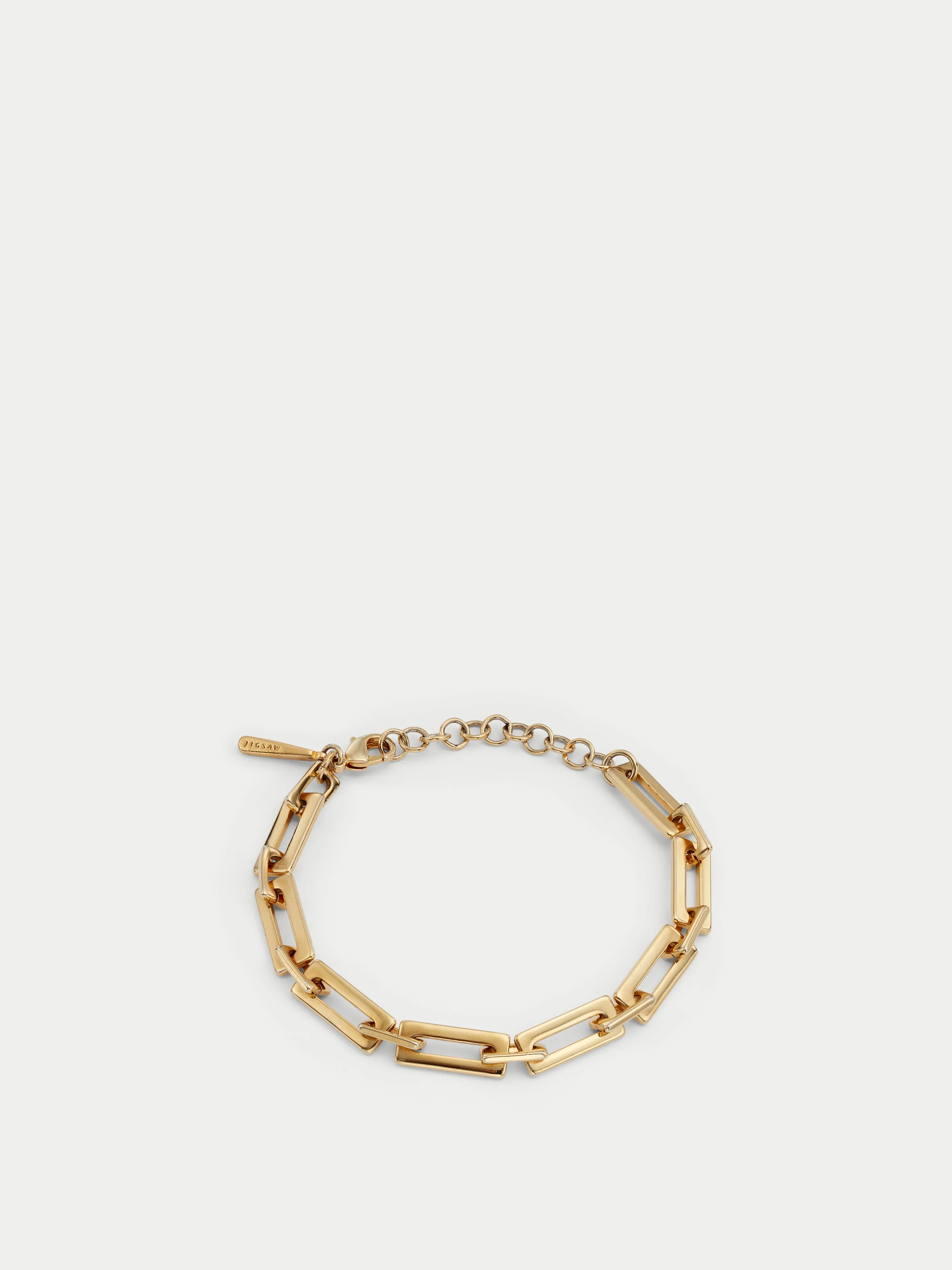 Square Link Chain Bracelet | Gold sold by Jigsaw