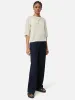 Twist Sleeve Knitted Top | Cream sold by Jigsaw