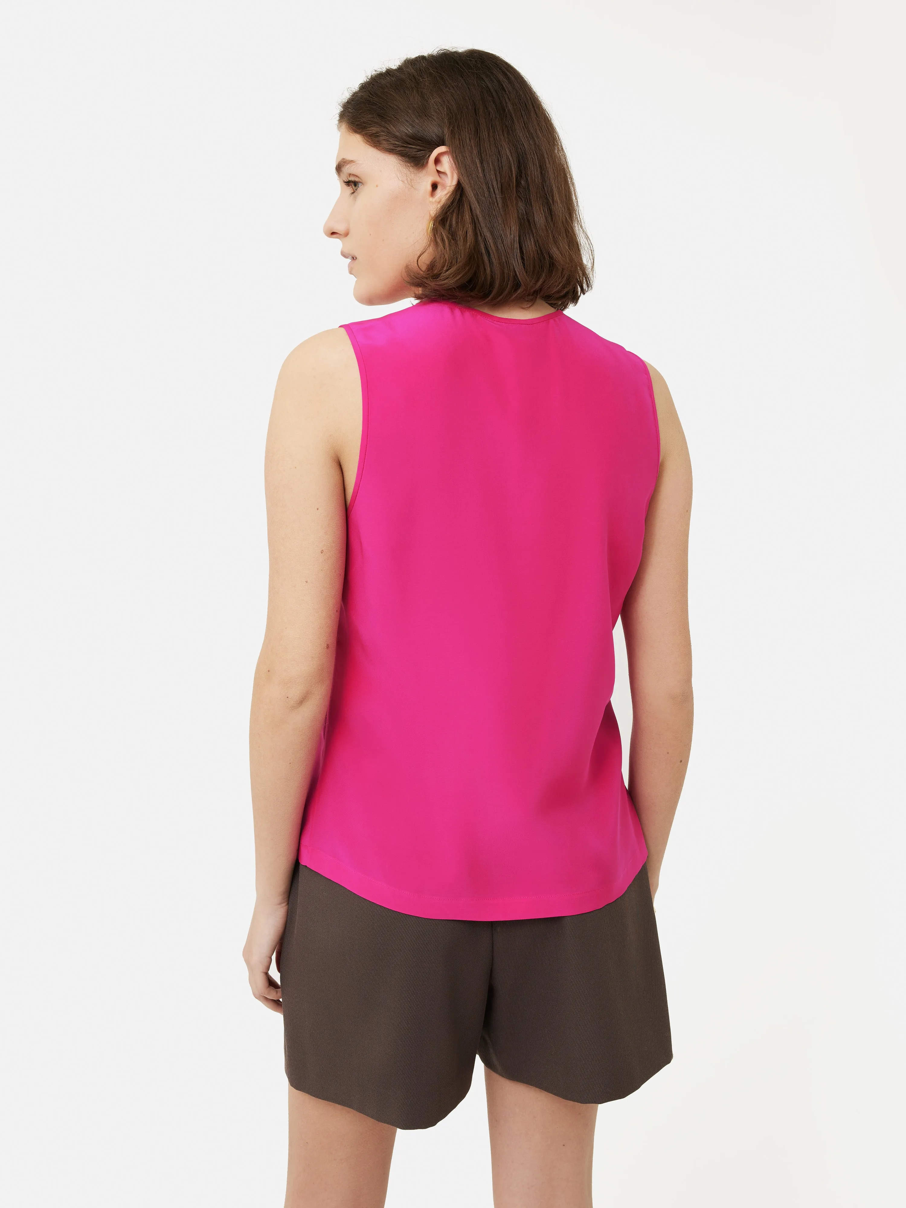 Josie Silk Vest | Pink sold by Jigsaw product image thumbnail 5