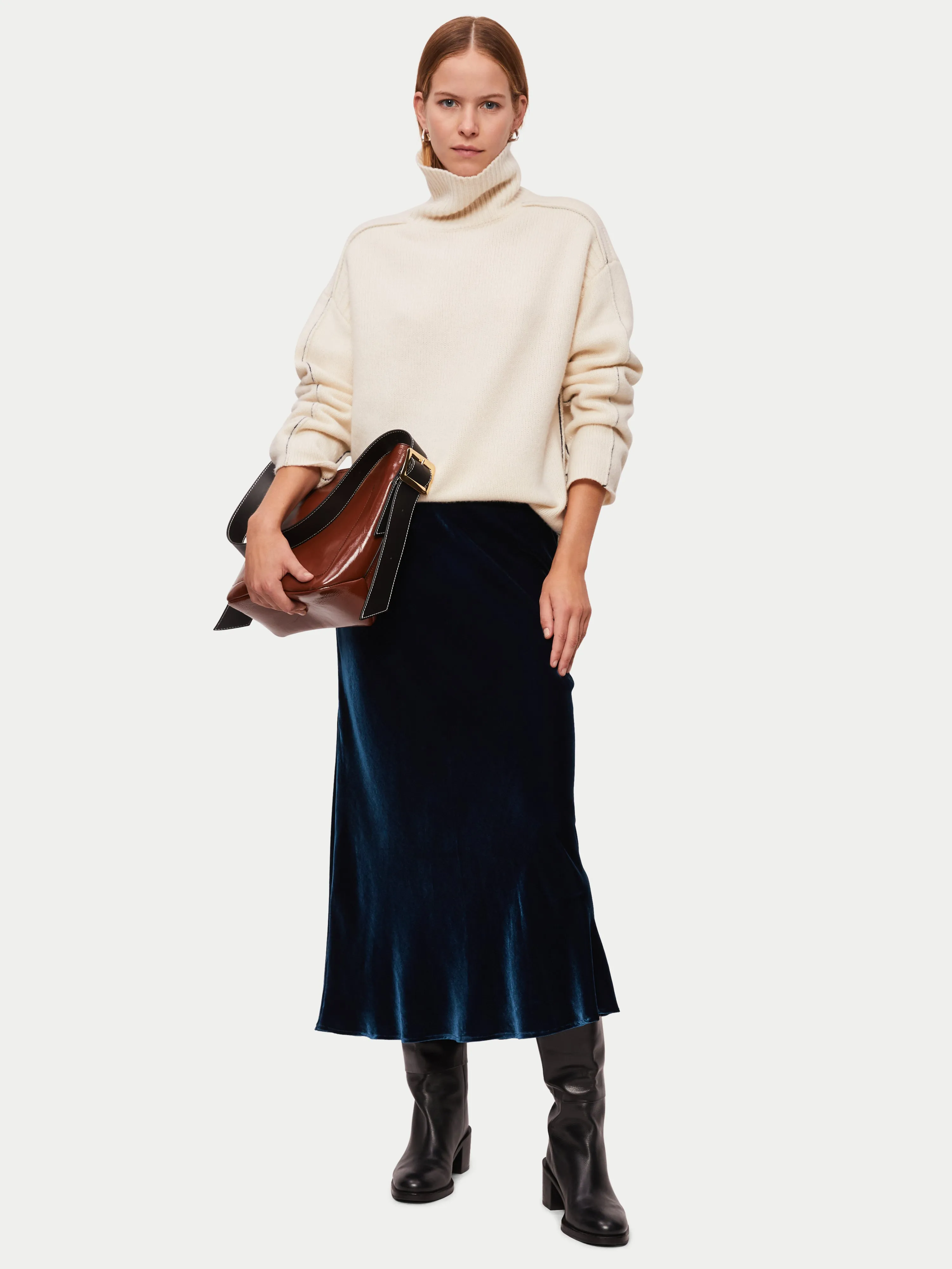 Velvet Maxi Skirt | Peacock sold by Jigsaw product image thumbnail 3