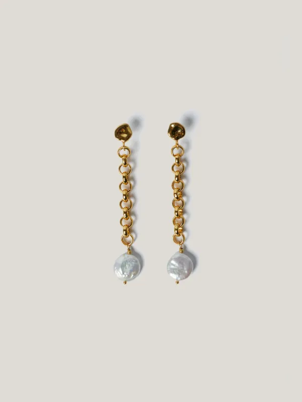 Keshi Pearl Drop Earring | Pearl sold by Jigsaw
