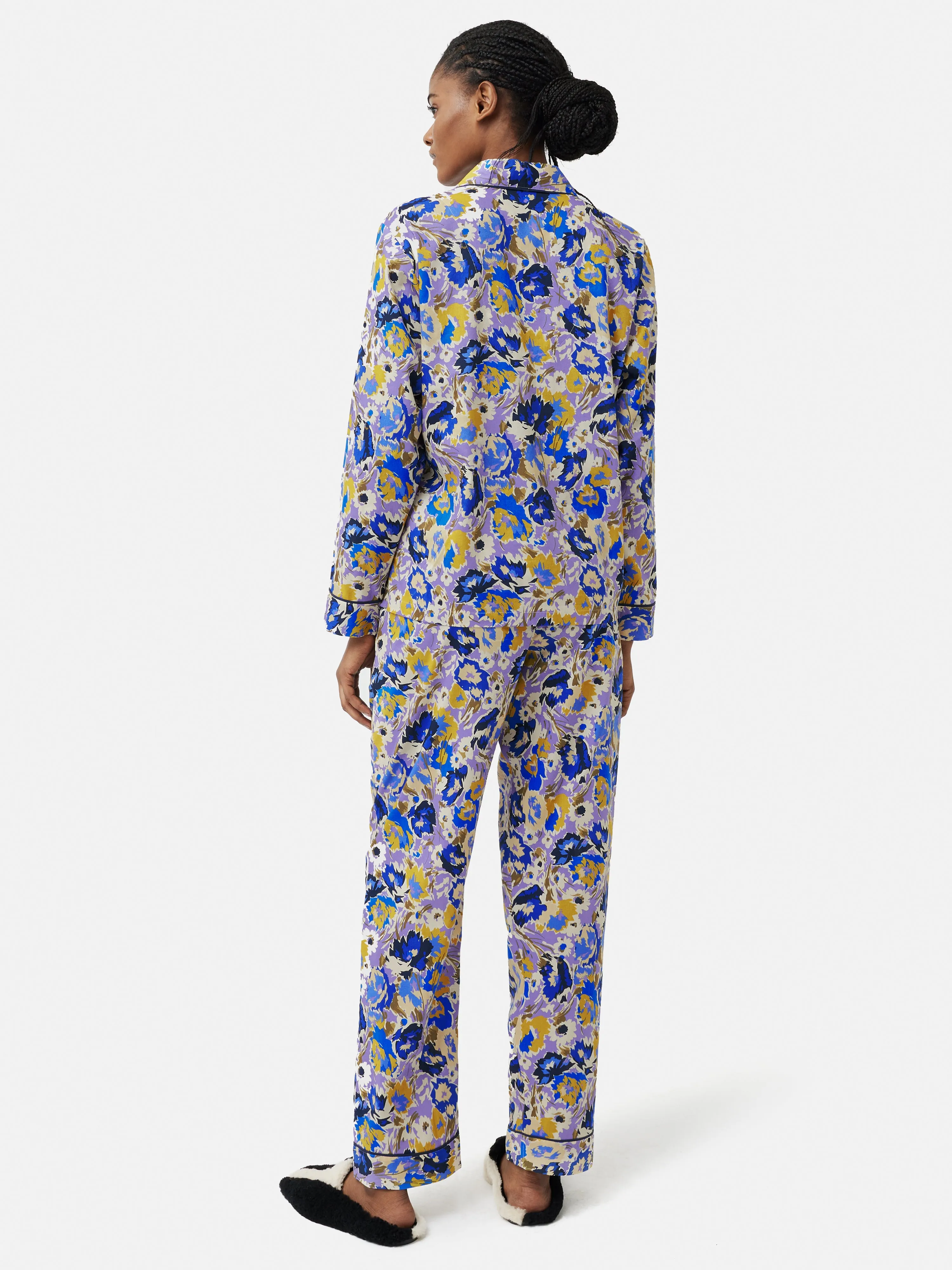 Abstract Meadow Pyjama | Ivory sold by Jigsaw product image thumbnail 3