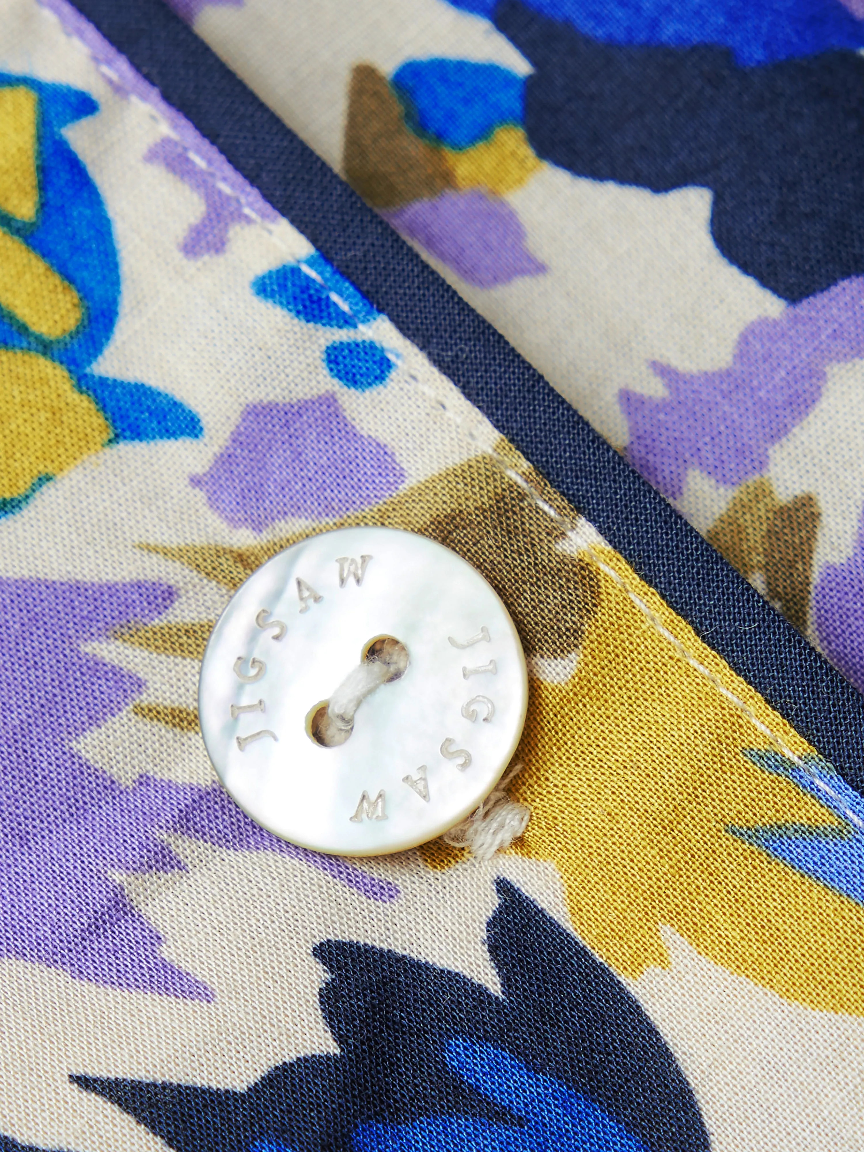 Abstract Meadow Pyjama | Ivory sold by Jigsaw product image thumbnail 4