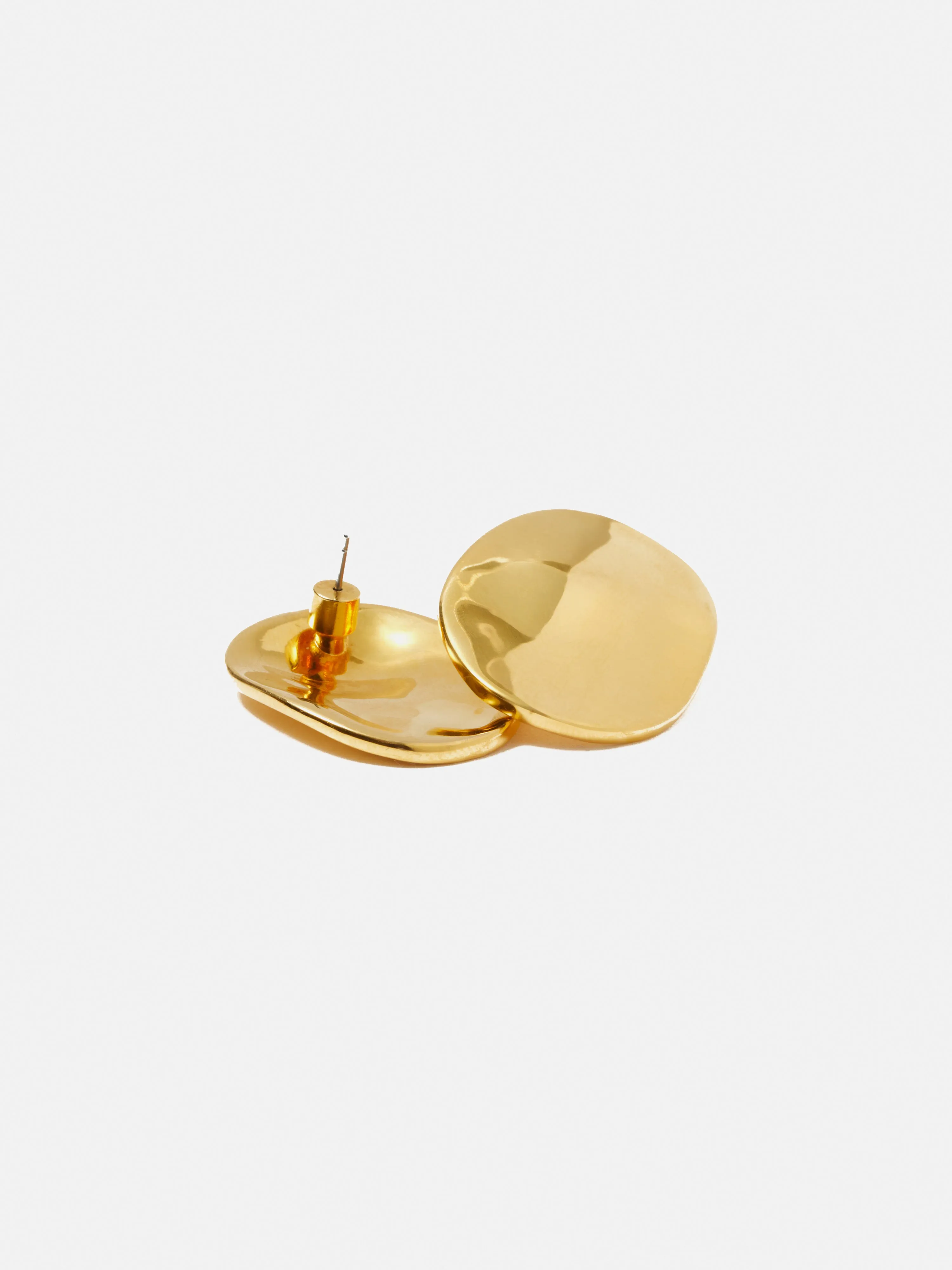 Hammered Disc Earrings | Gold sold by Jigsaw product image thumbnail 4