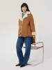 Merino Shearling Leather Coat | Ginger sold by Jigsaw