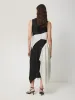 Sculptural Silk Twill Dress | Monochrome sold by Jigsaw