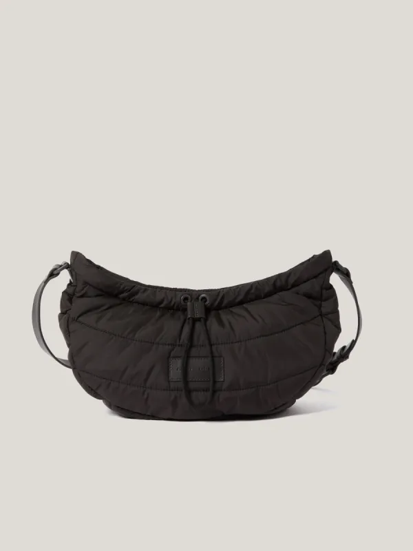 Nylon Drawstring Crossbody | Chocolate sold by Jigsaw