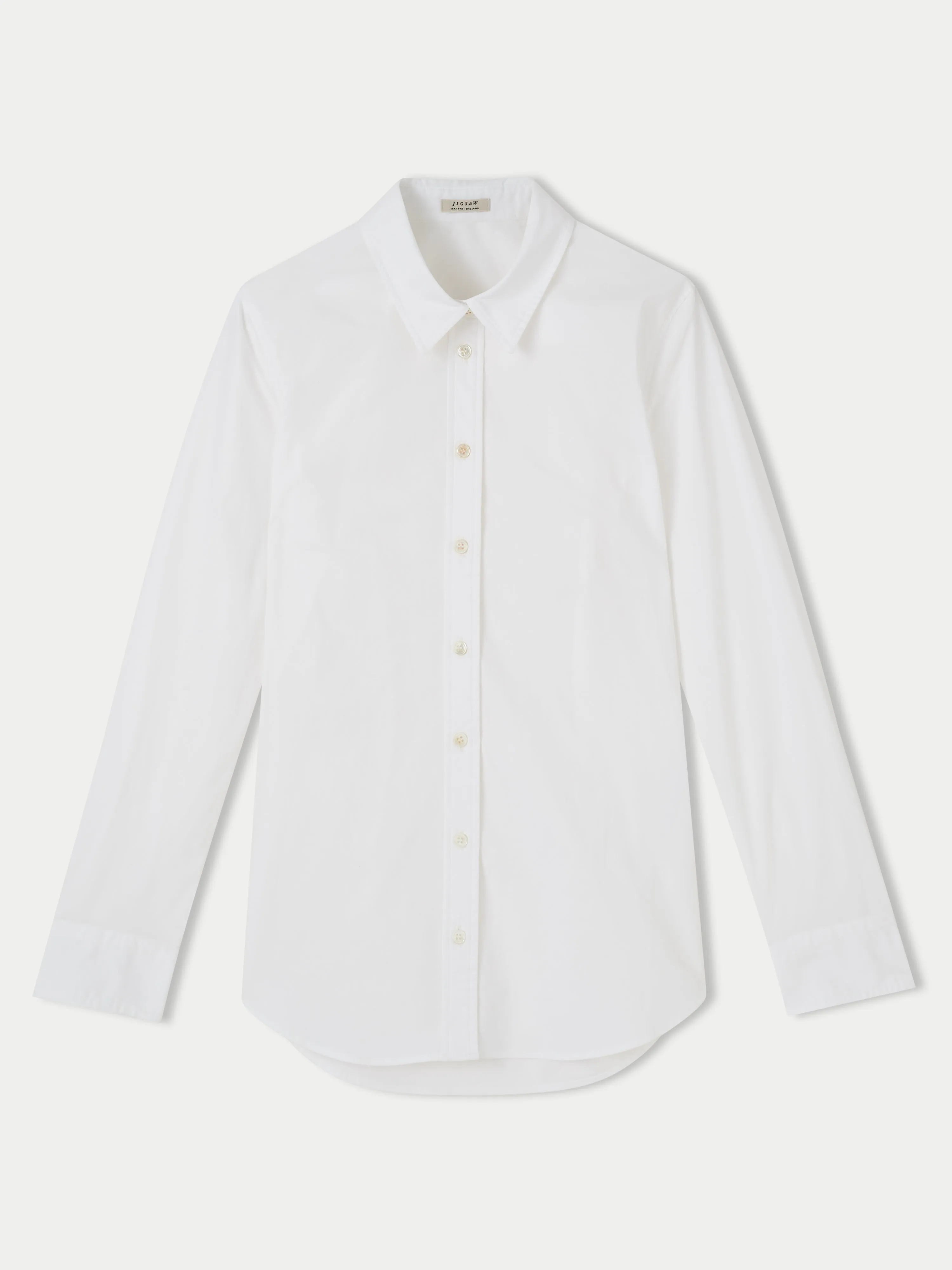 Fitted Cotton Shirt | White sold by Jigsaw product image thumbnail 5