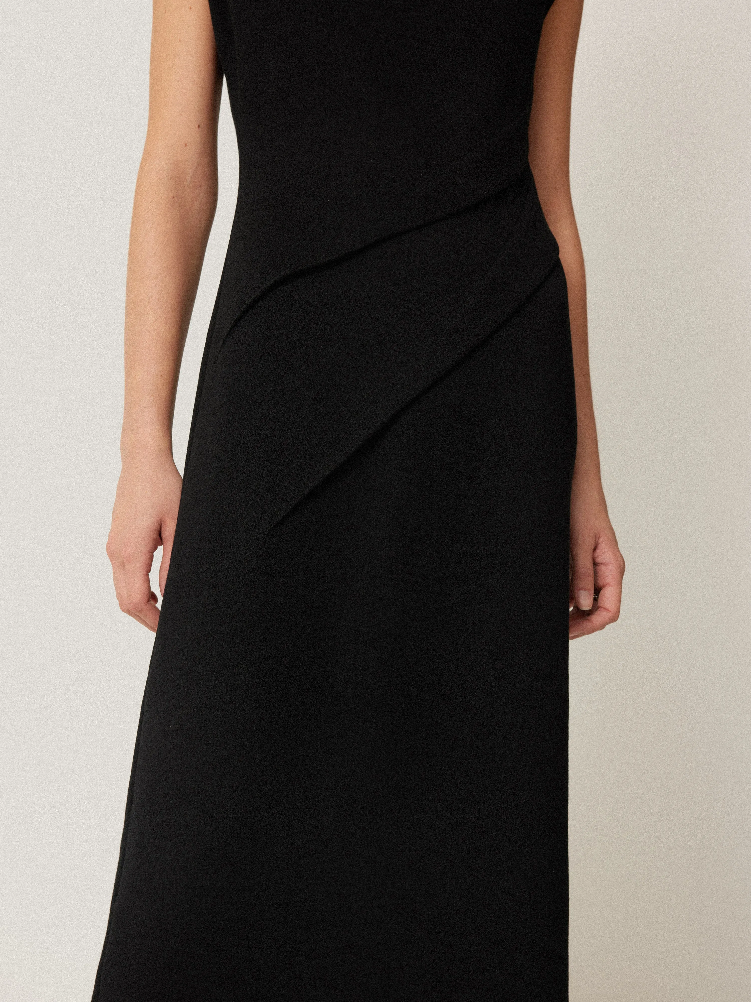 Structured Dart Dress | Black sold by Jigsaw product image thumbnail 3