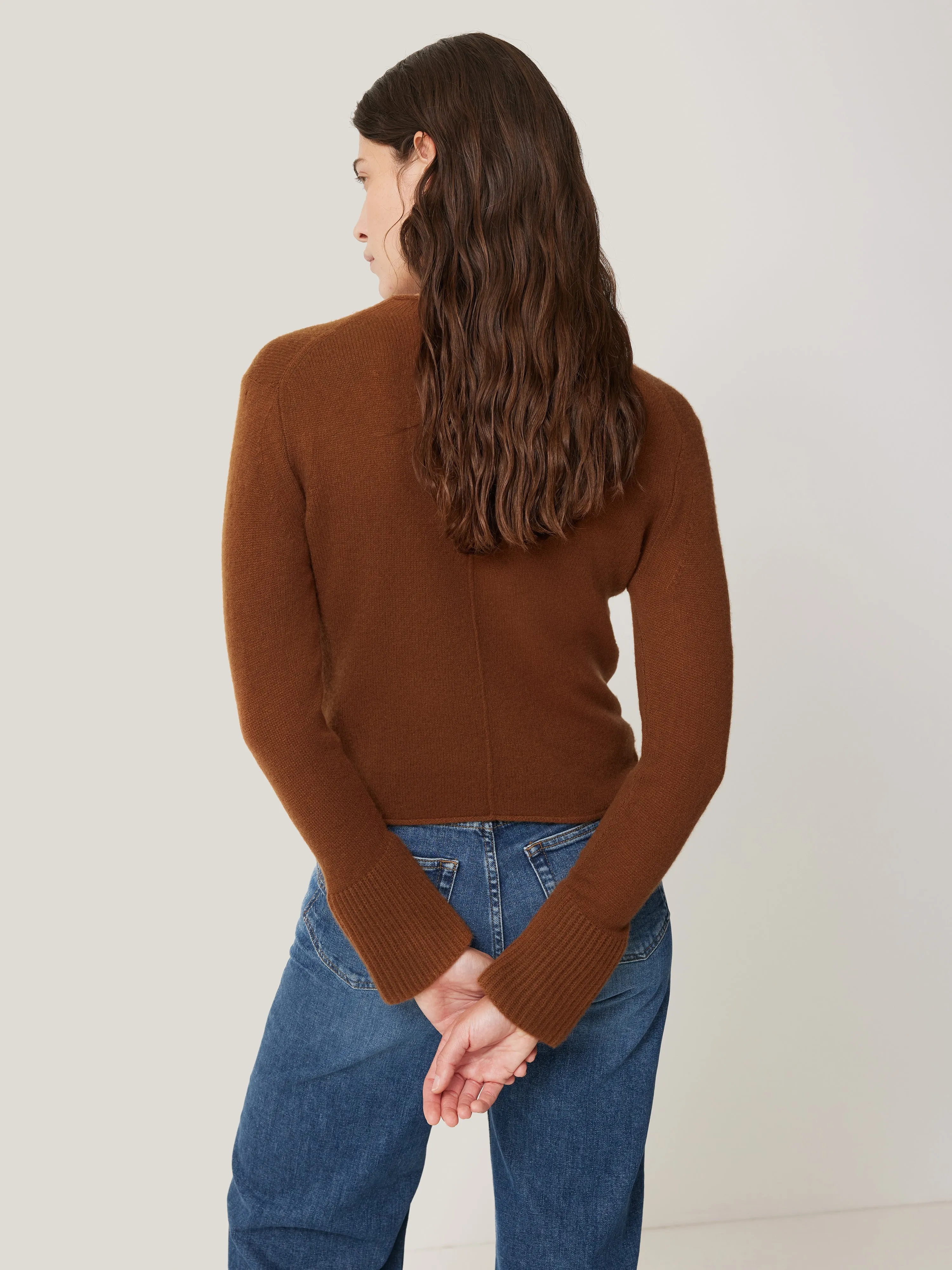 Cloud Cashmere Eldon Jumper | Toffee sold by Jigsaw product image thumbnail 4