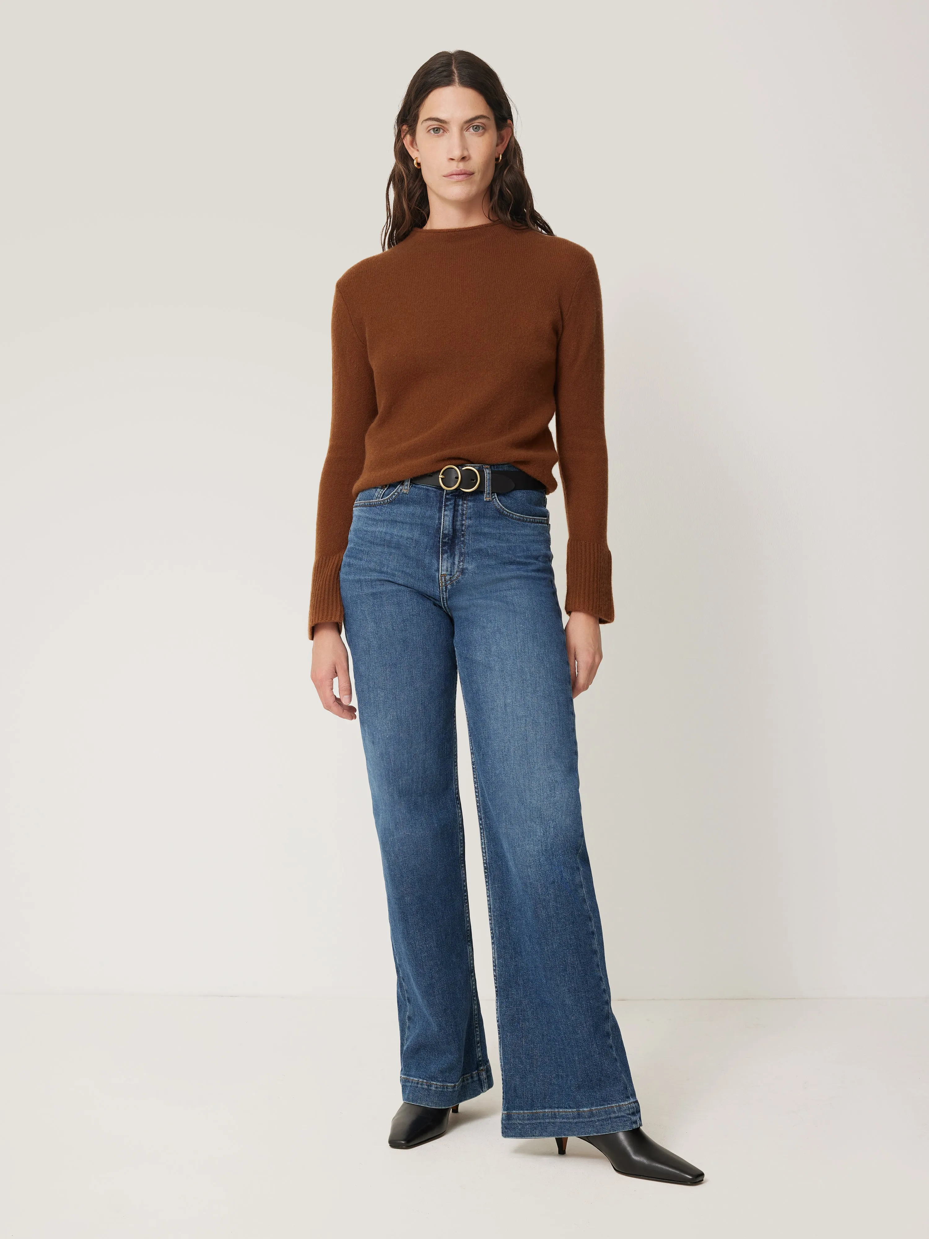 Cloud Cashmere Eldon Jumper | Toffee sold by Jigsaw product image thumbnail 3
