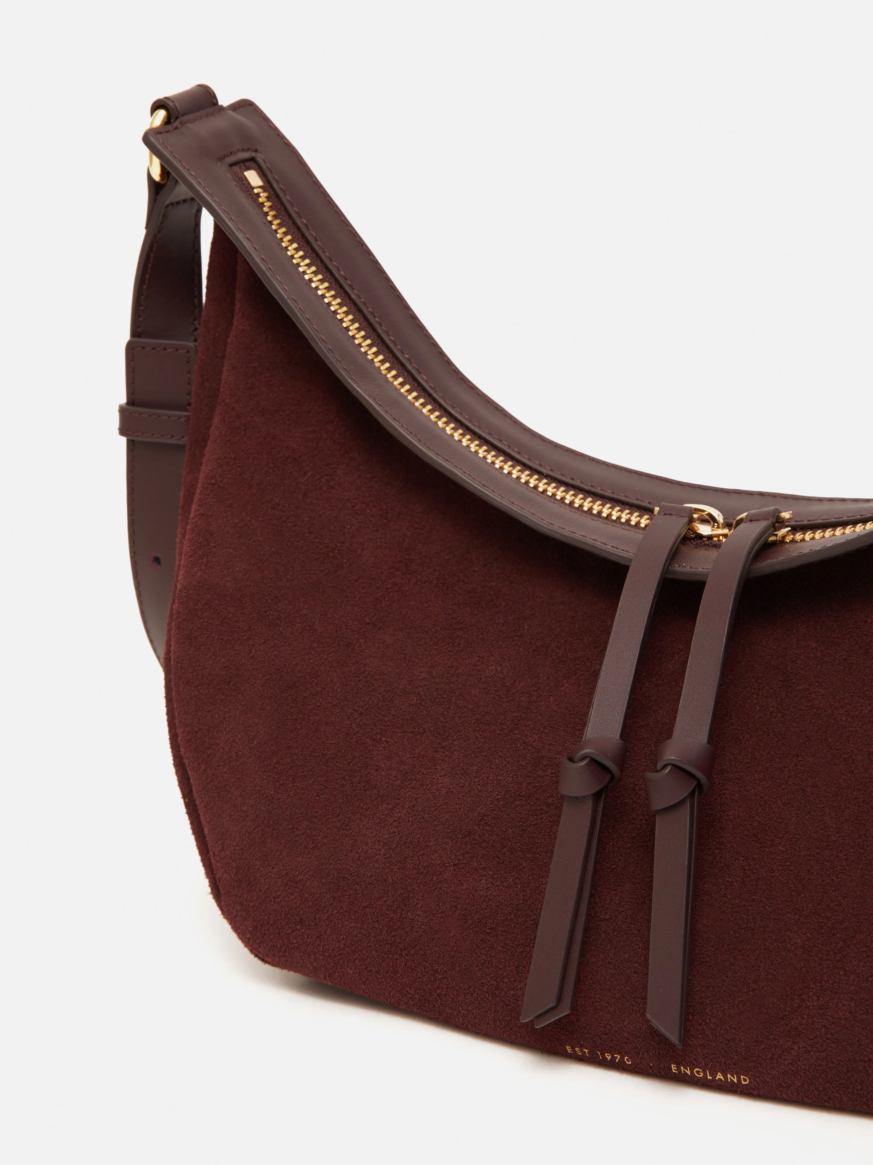 Melbury Soft Suede Bag | Port sold by Jigsaw product image thumbnail 3