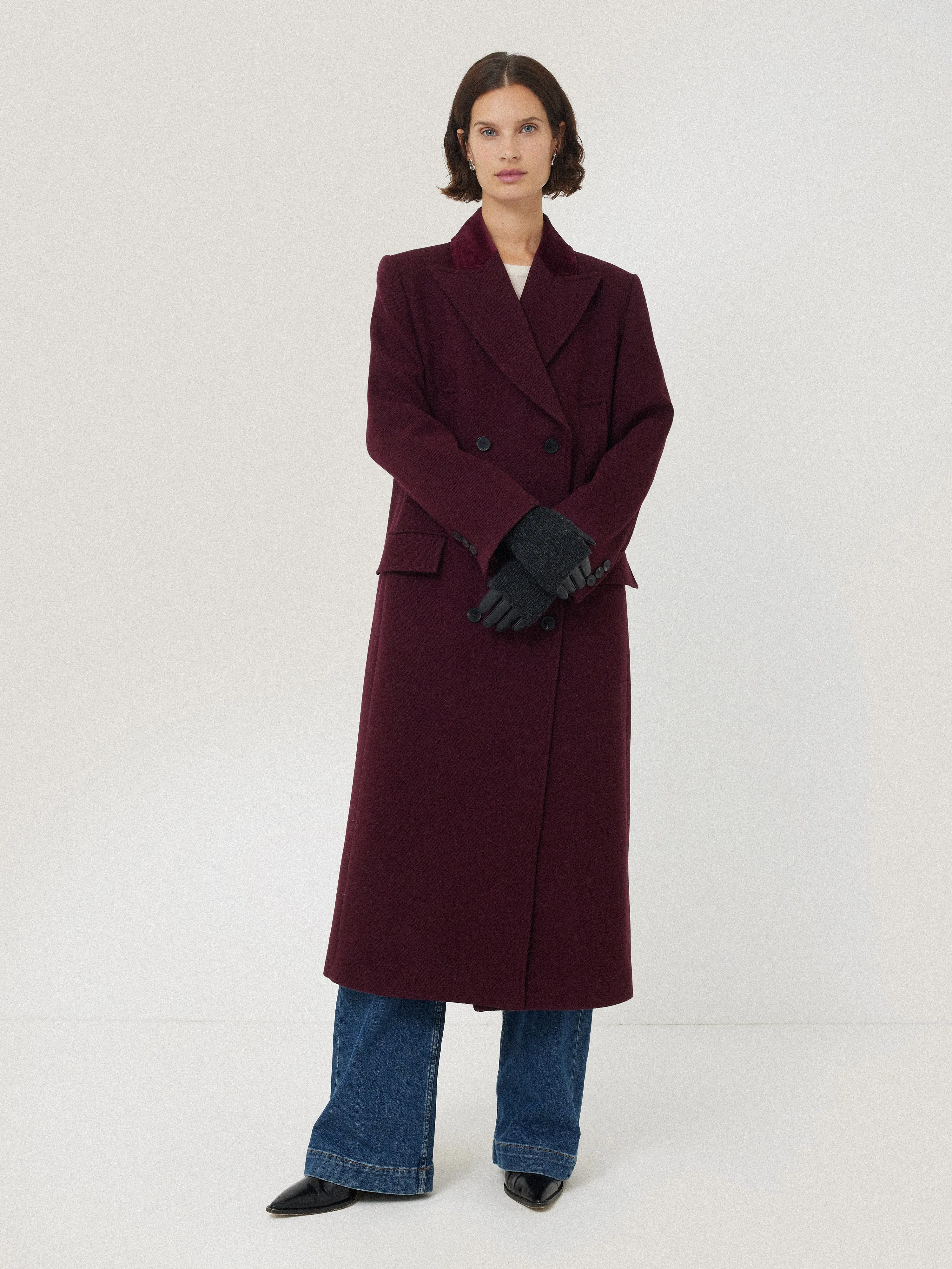 Knitted Leather Glove | Black sold by Jigsaw product image thumbnail 2