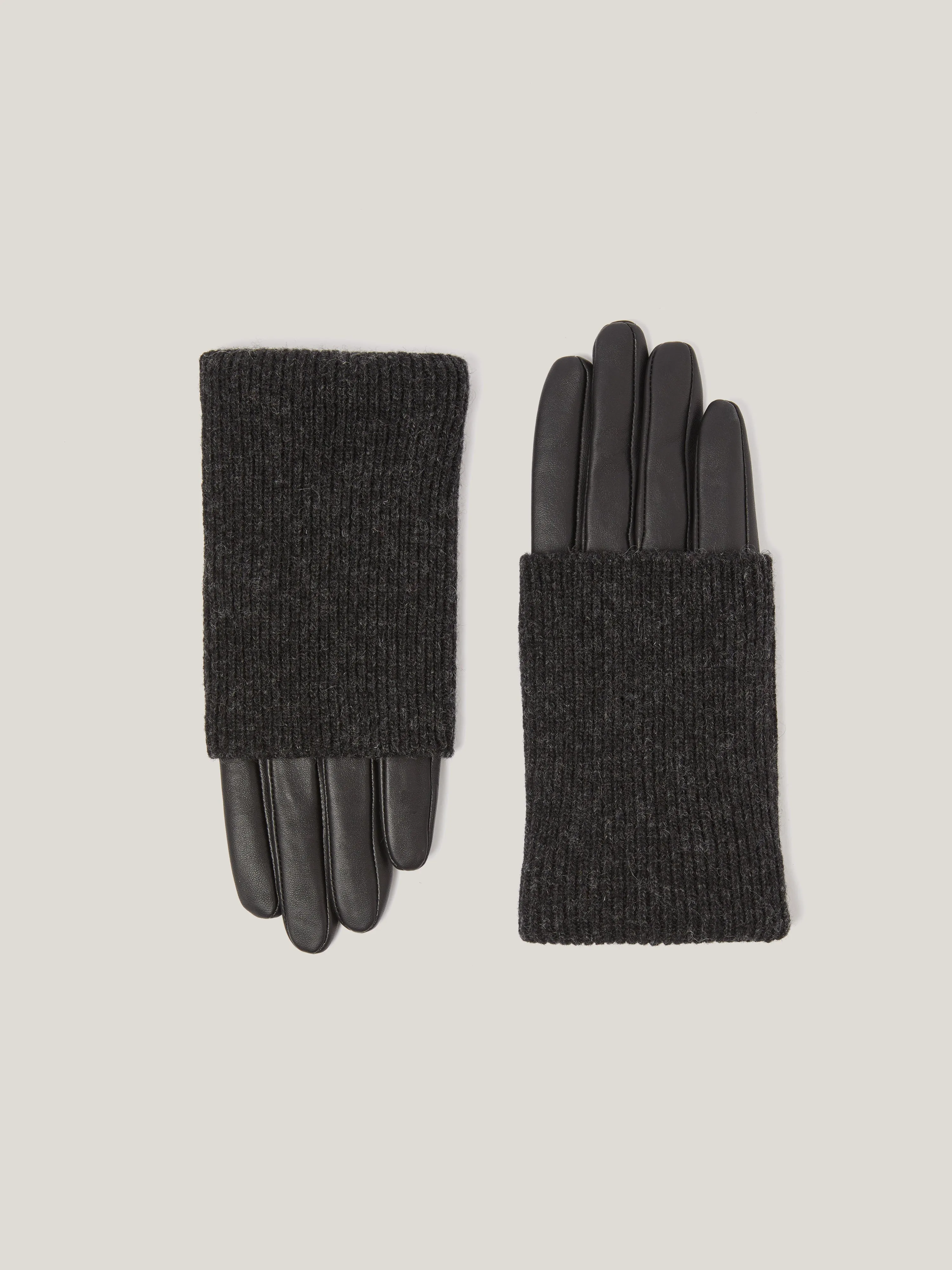 Knitted Leather Glove | Black sold by Jigsaw product image thumbnail 5