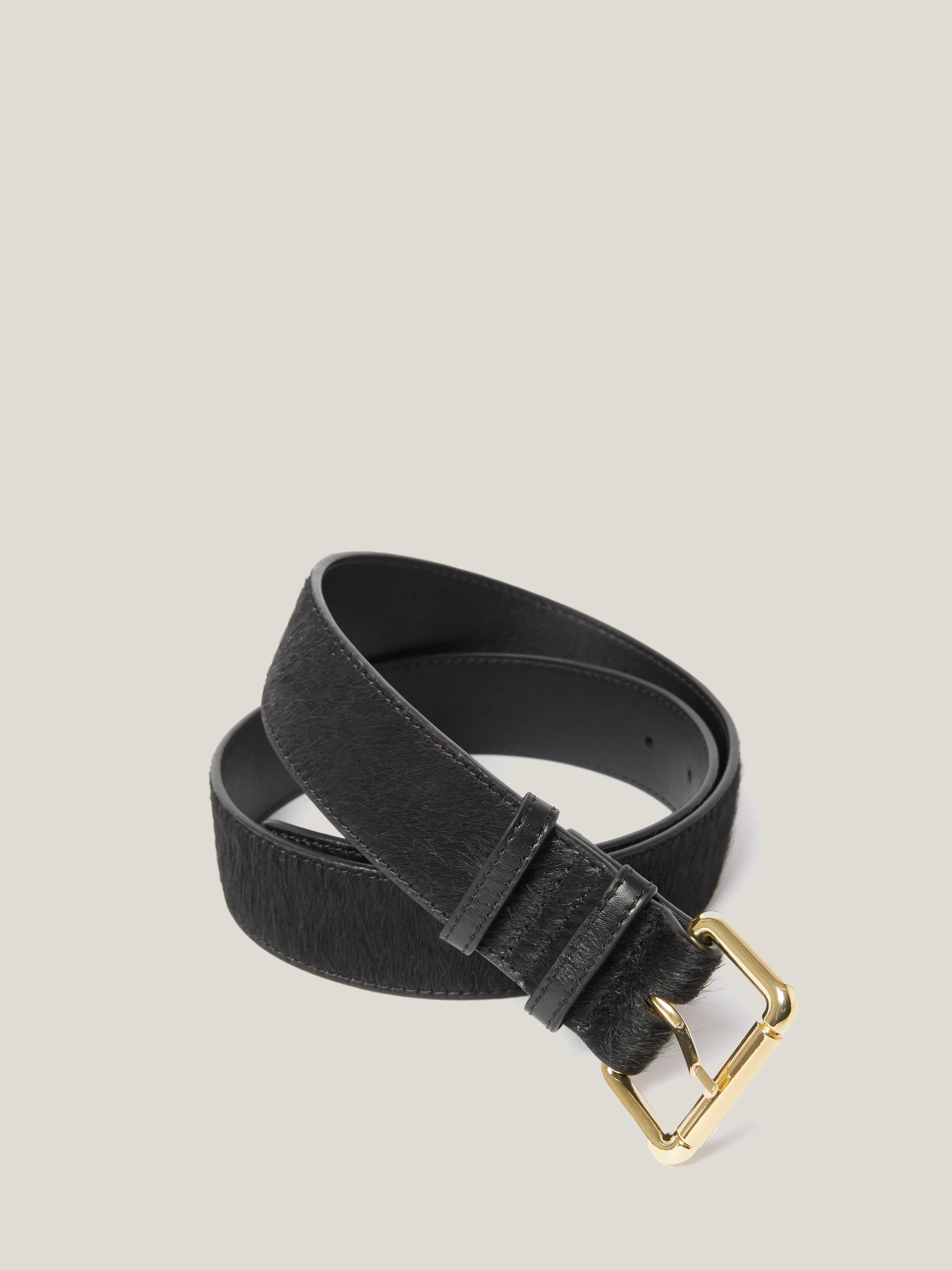 Black Calf Hair Belt | Black sold by Jigsaw product image thumbnail 4