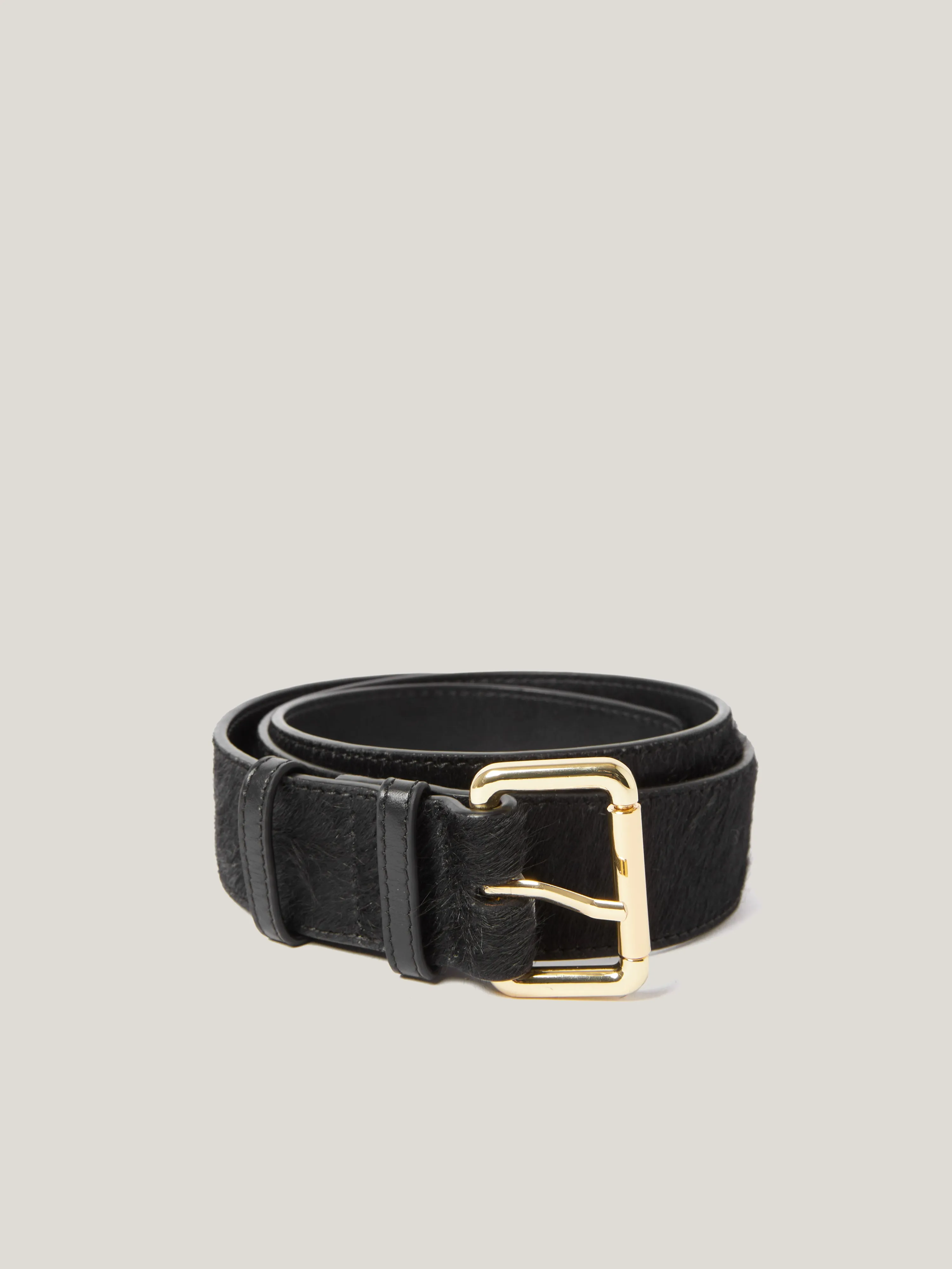 Black Calf Hair Belt | Black sold by Jigsaw product image thumbnail 2