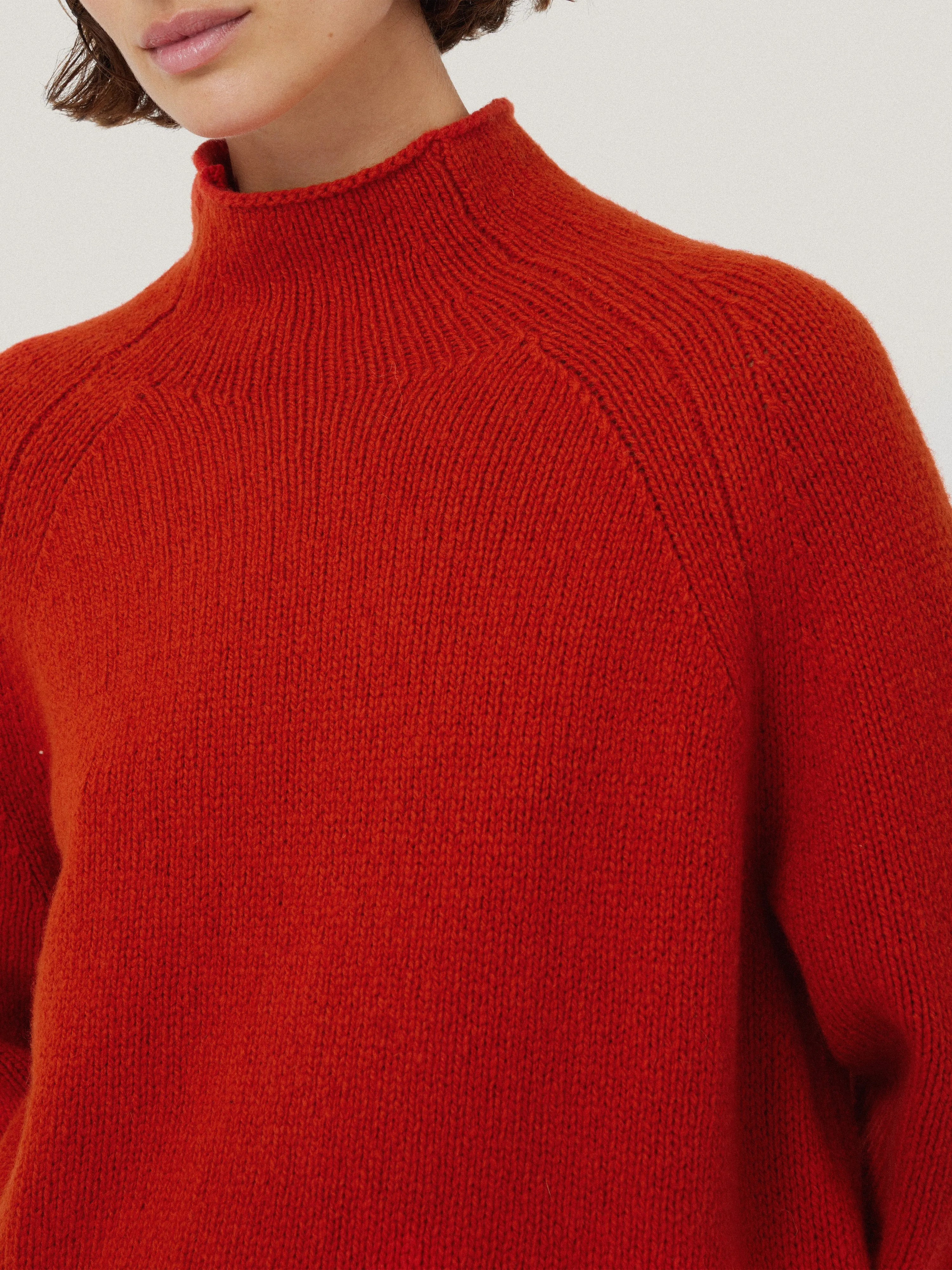 Wool Blend Snowdon Jumper | Orange sold by Jigsaw product image thumbnail 3