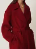 Double Faced Cocoon Wrap Coat | Red sold by Jigsaw