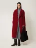 Double Faced Cocoon Wrap Coat | Red sold by Jigsaw