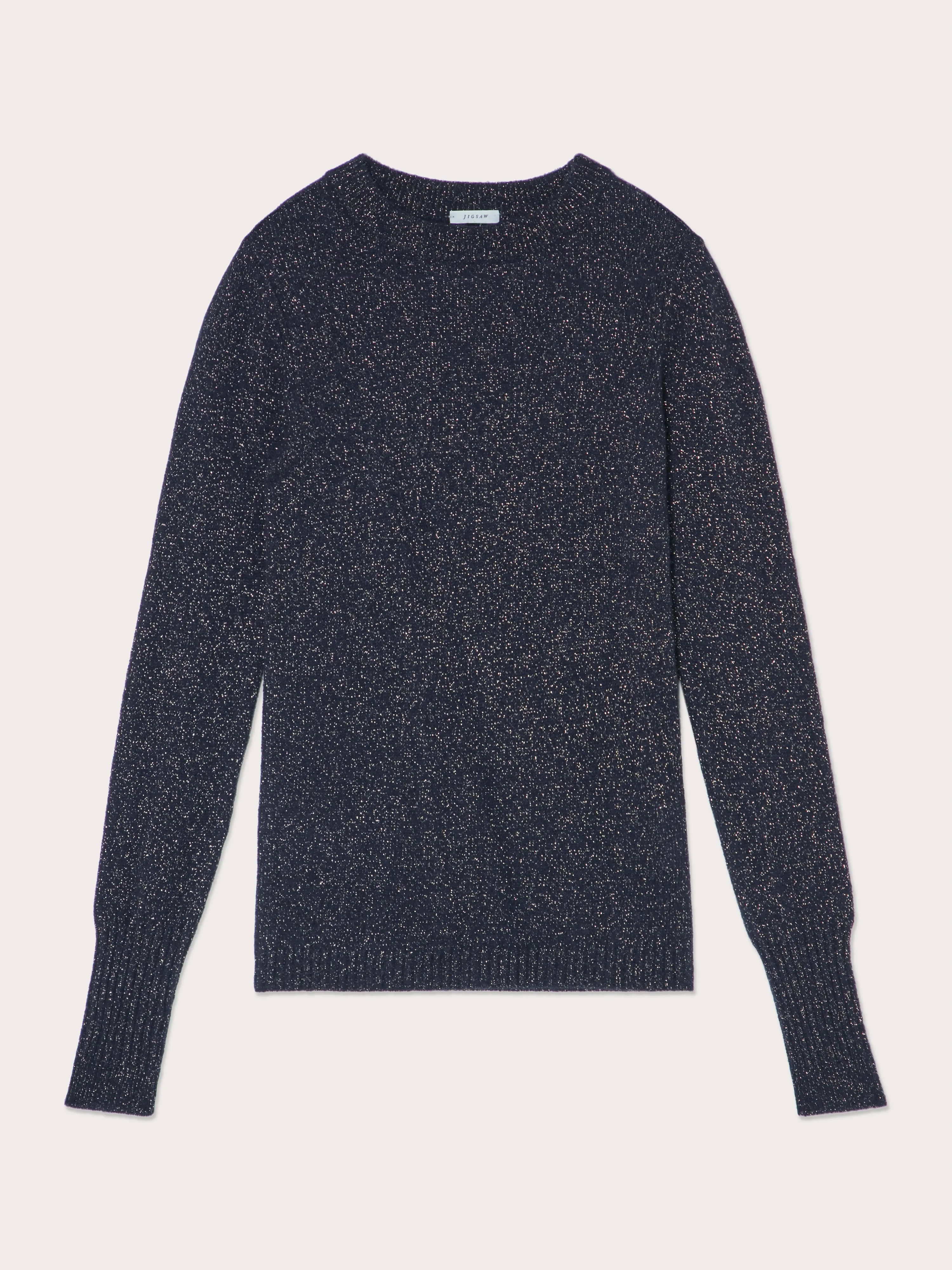 Cloud Cashmere Sparkle Jumper | Navy sold by Jigsaw product image thumbnail 5