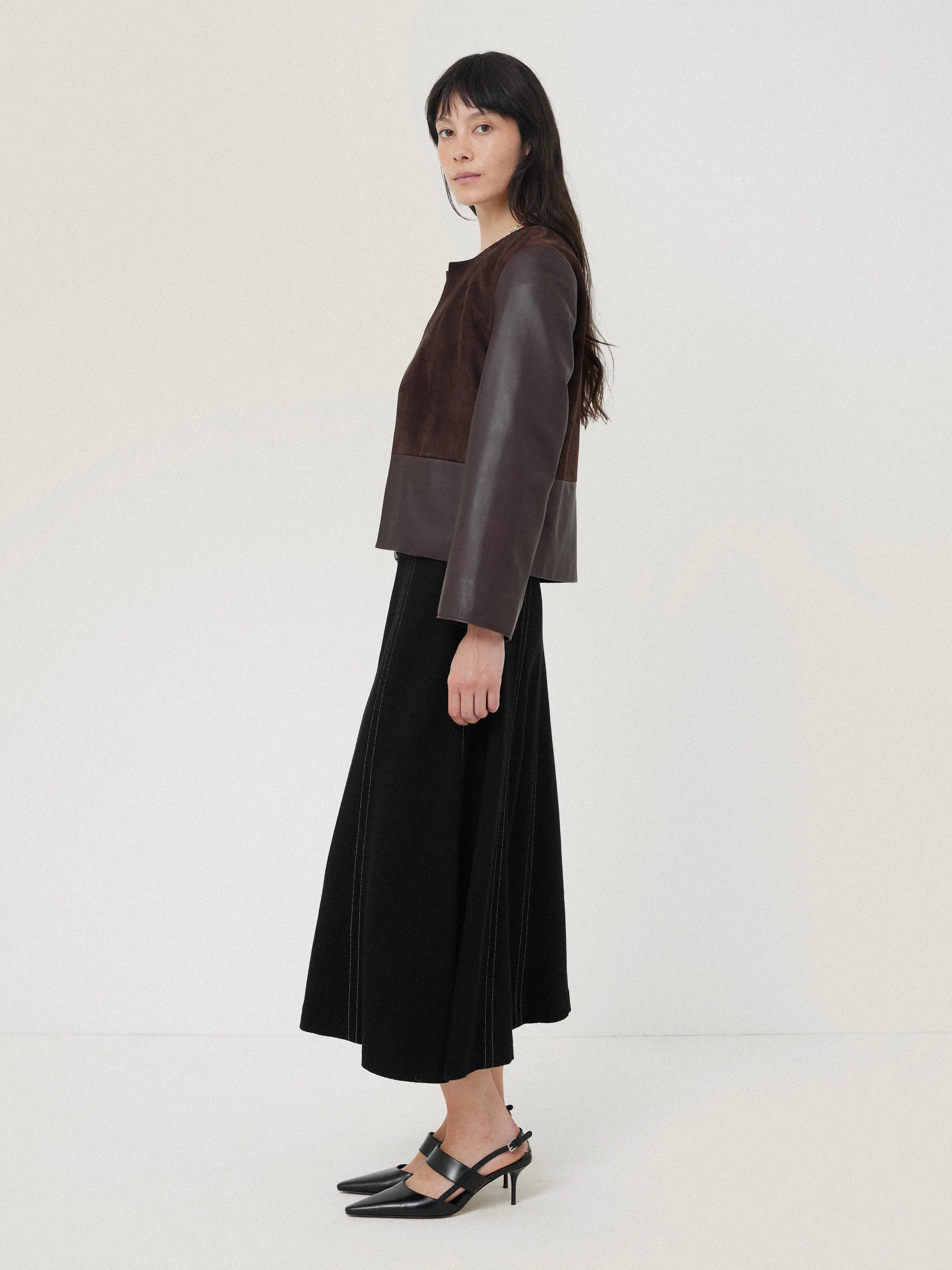Batwing Stitched Dress | Black sold by Jigsaw product image thumbnail 5