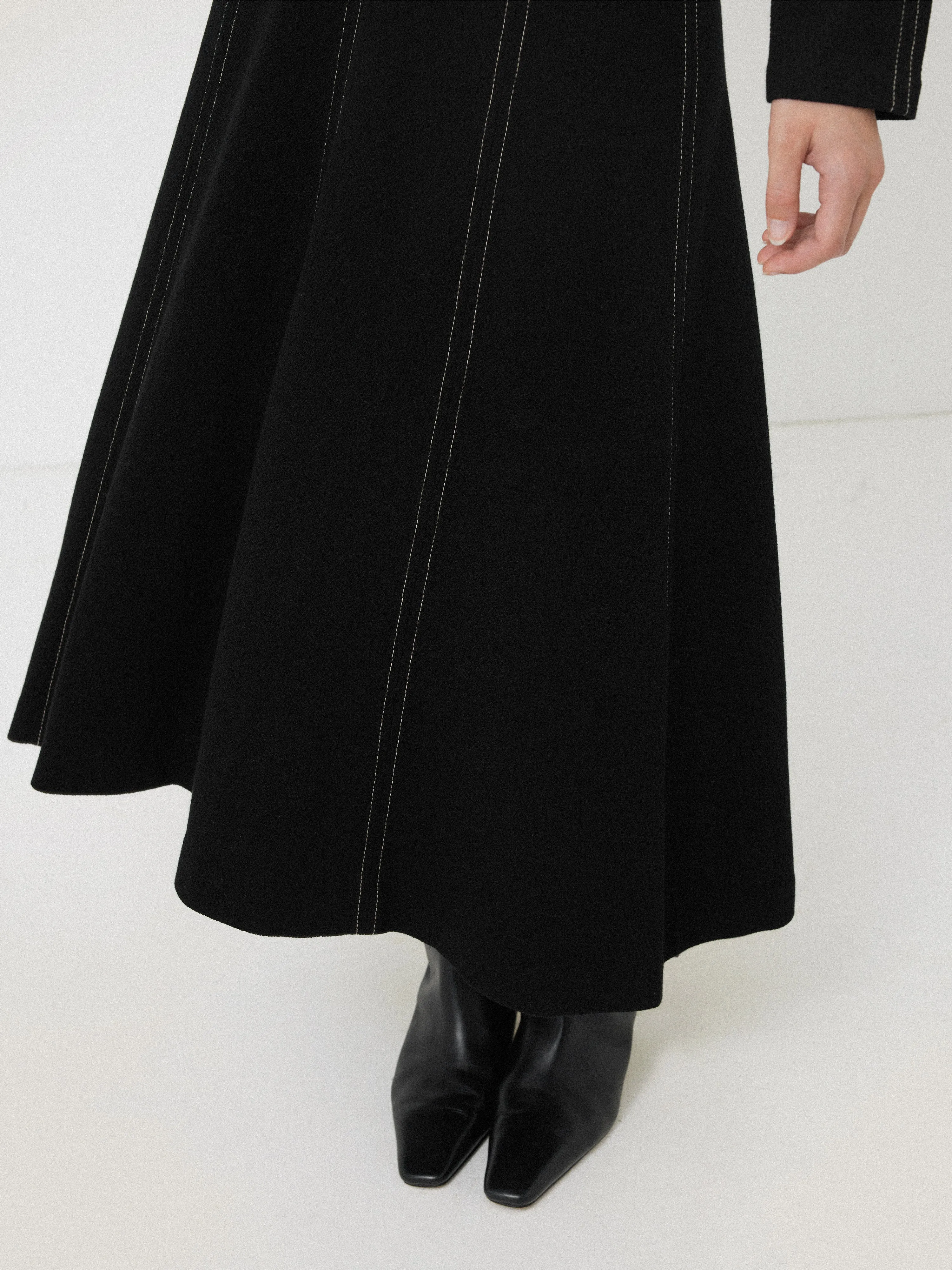 Batwing Stitched Dress | Black sold by Jigsaw product image thumbnail 2