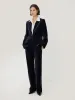 Ashby Velvet Blazer | Navy sold by Jigsaw