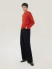 Compact Wool Cashmere Blend Jumper | Orange sold by Jigsaw
