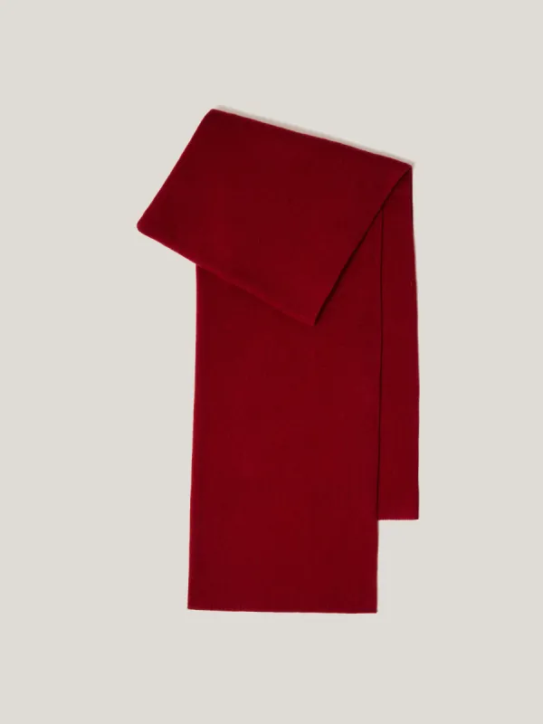Pure Cashmere Scarf | Red sold by Jigsaw