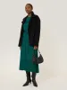 Satin Back Crepe Dress | Green sold by Jigsaw