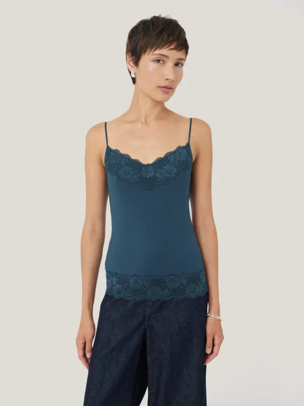 Modal Lace Vest | Smoke sold by Jigsaw