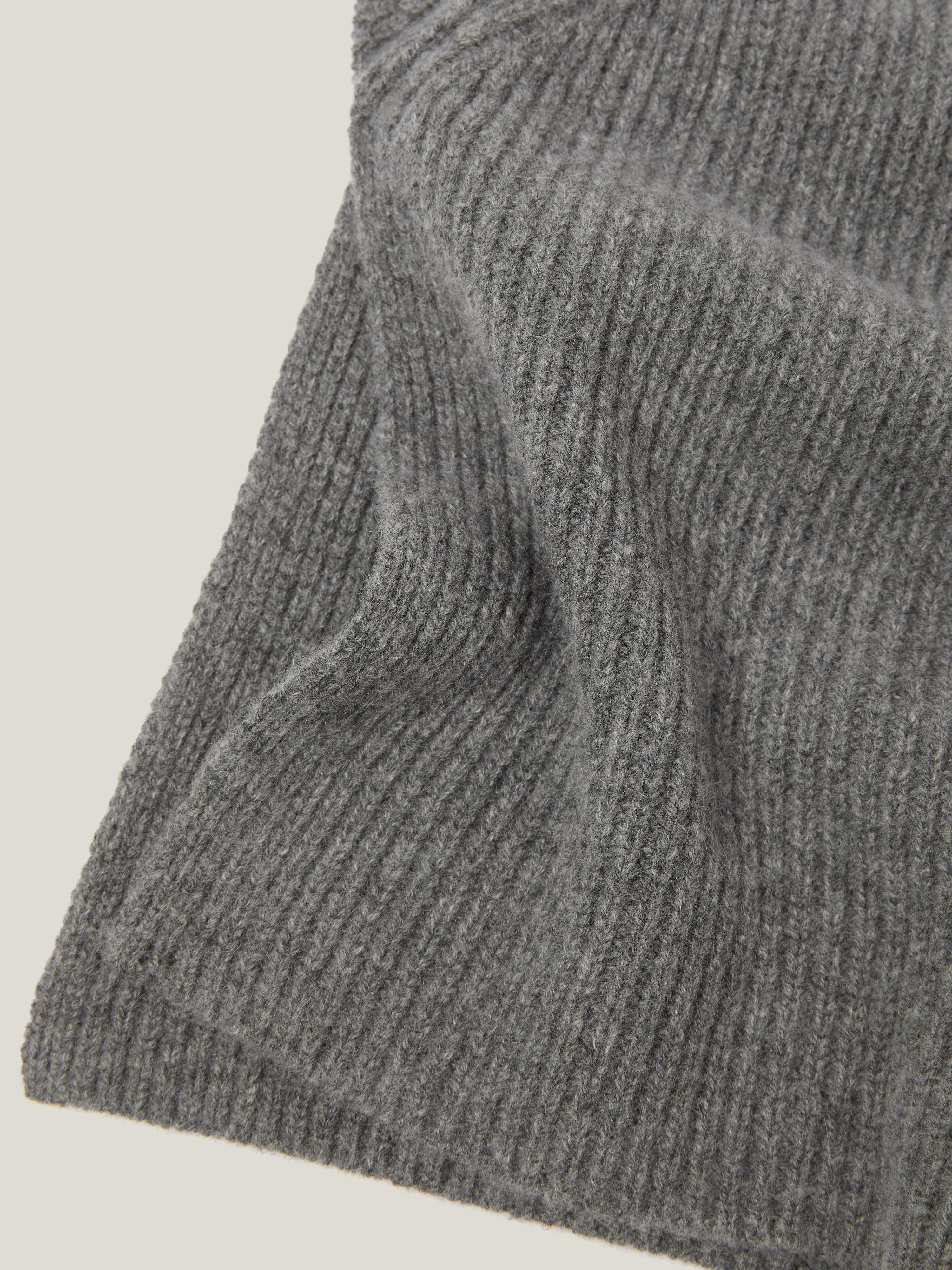 Wool Cashmere Roll Neck Bib | Grey sold by Jigsaw product image thumbnail 4