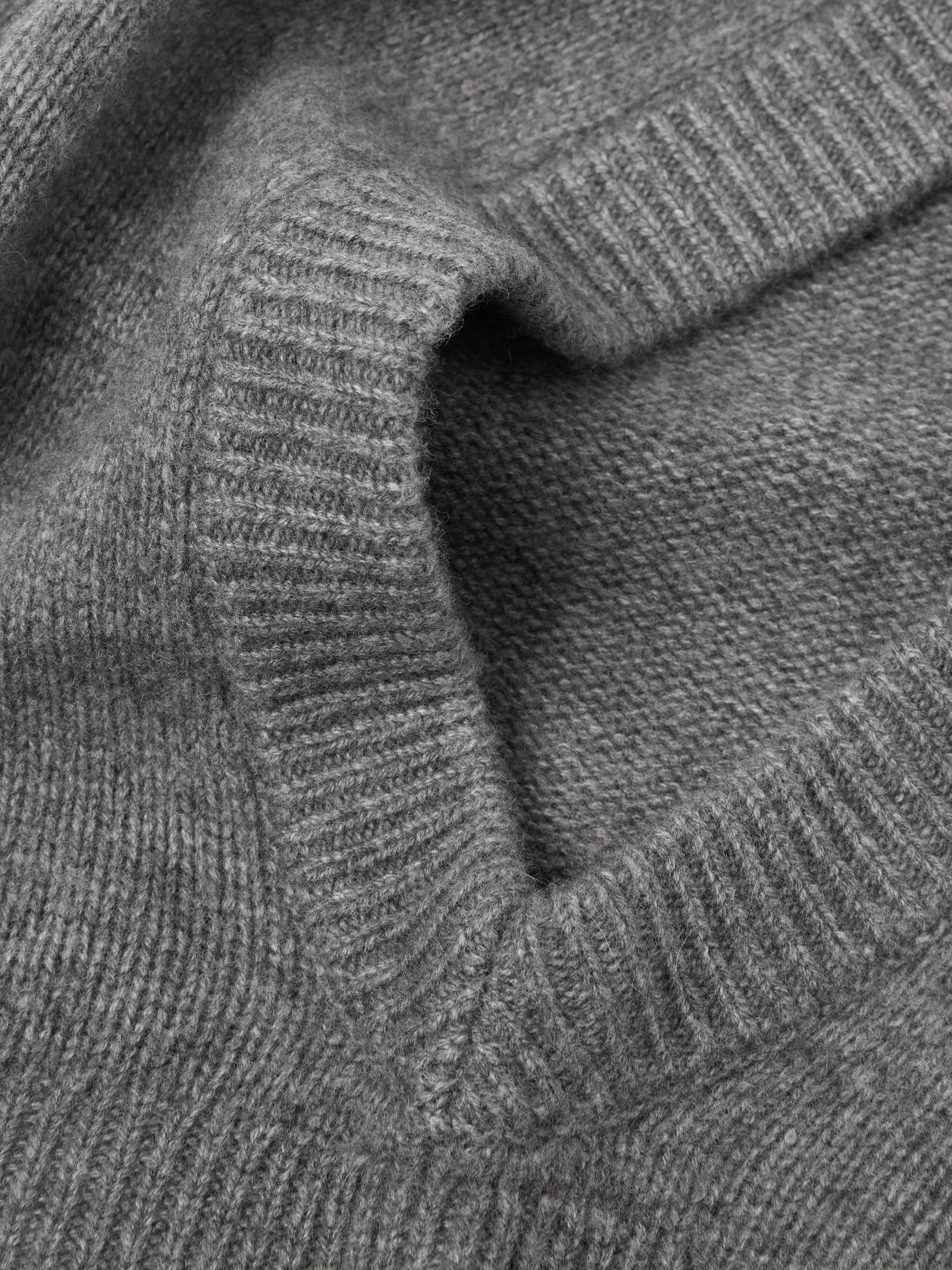 Wool Cashmere Blend Hooded Snood | Grey sold by Jigsaw product image thumbnail 3
