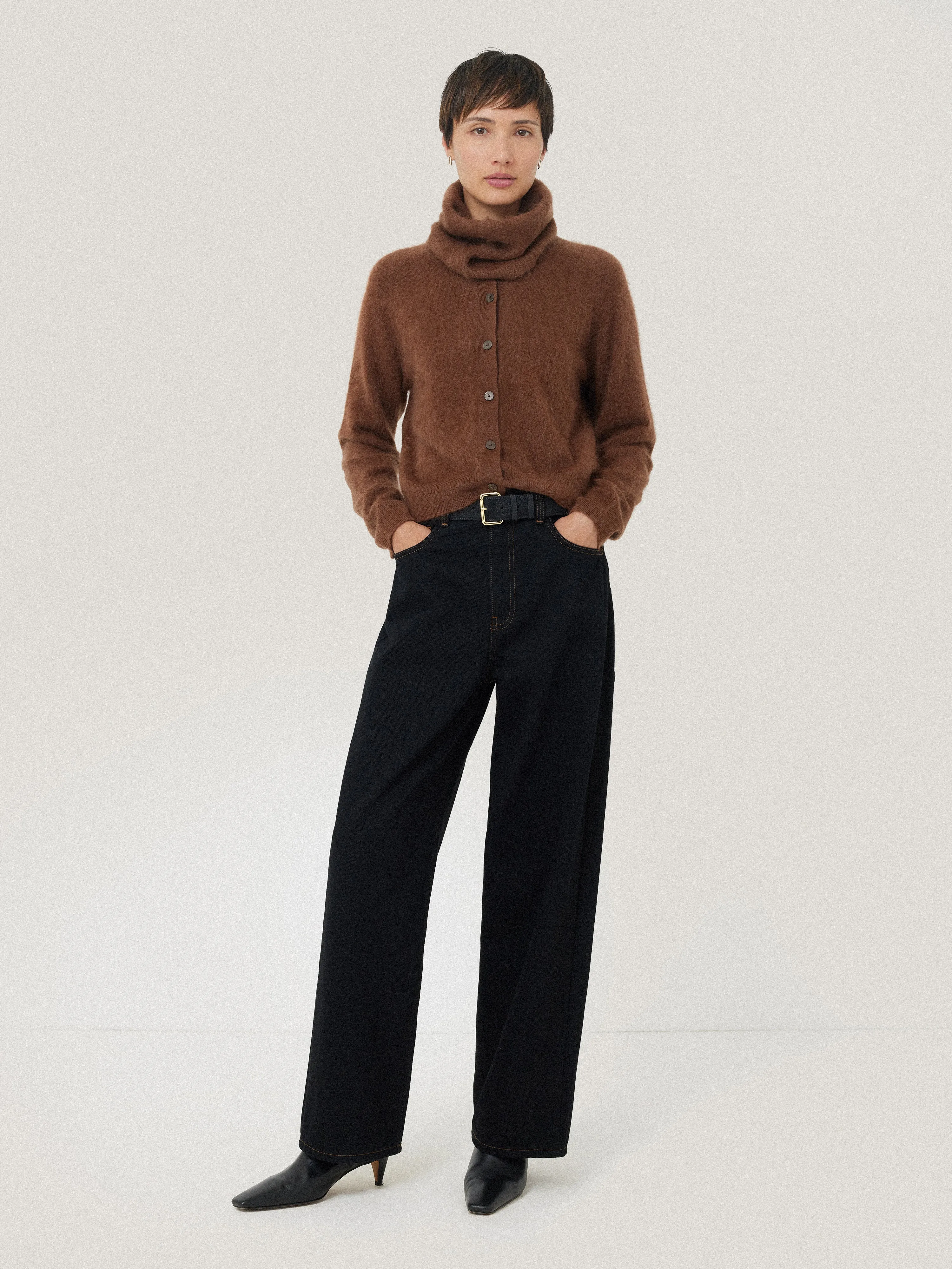 Halo Cashmere Snood | Ginger sold by Jigsaw product image thumbnail 3