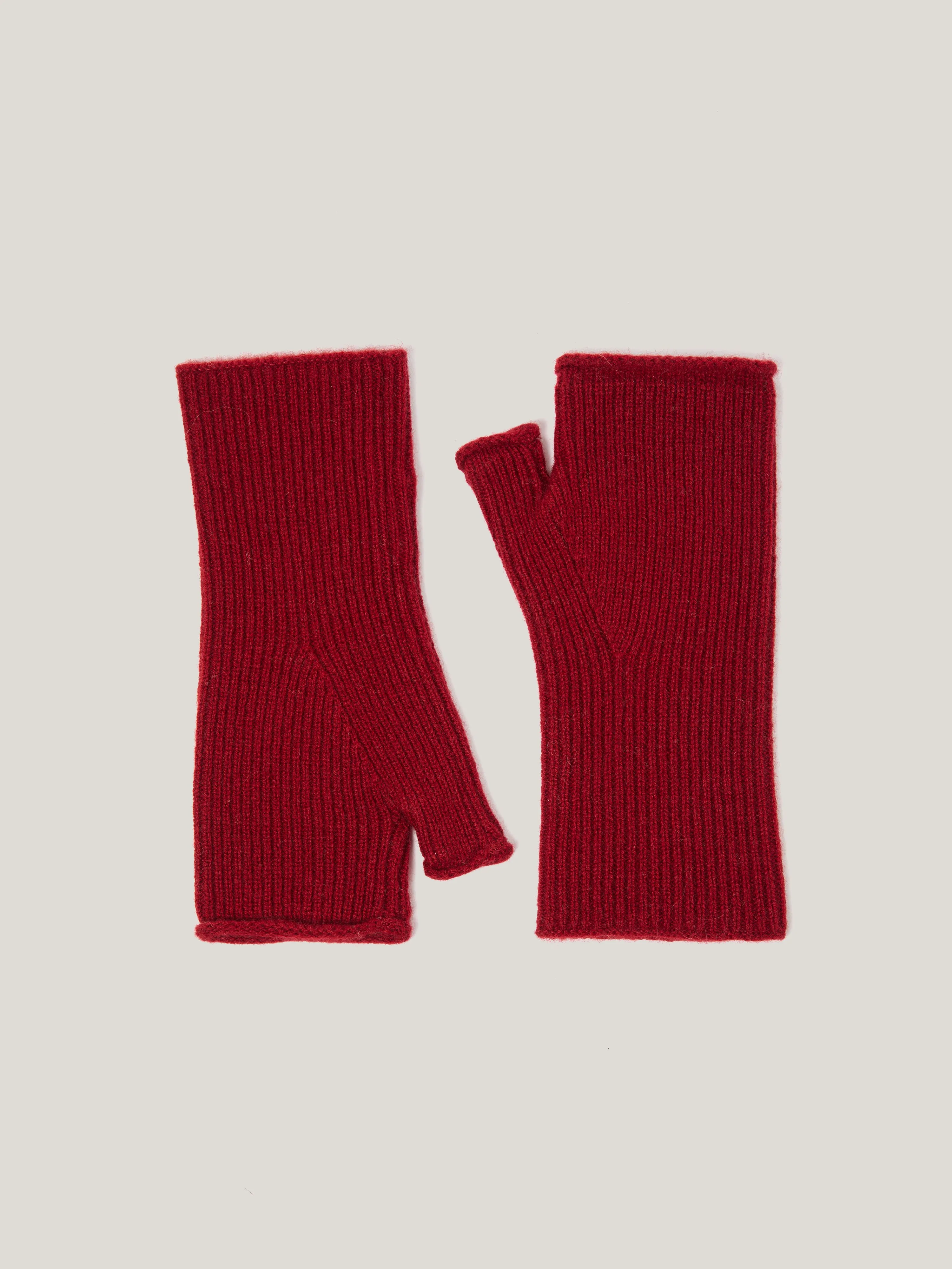 Wool Cashmere Blend Mittens | Red sold by Jigsaw
