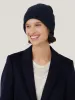 Wool Cashmere Blend Beanie | Navy sold by Jigsaw