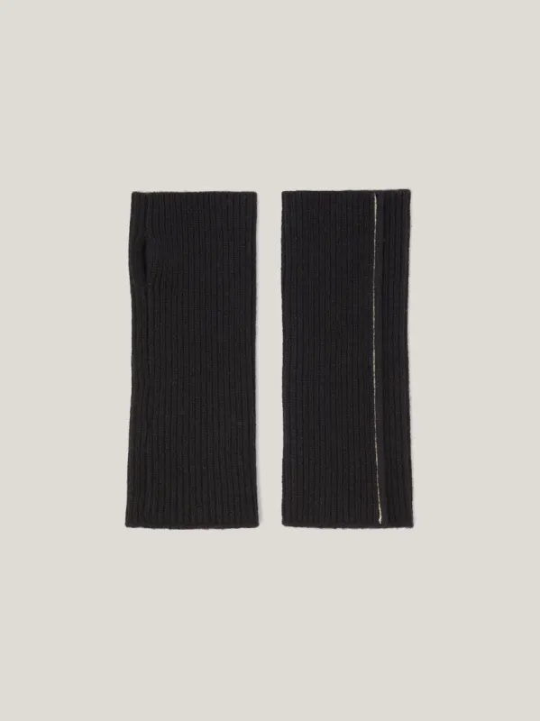 Contrast Stitch Mitten | Black sold by Jigsaw