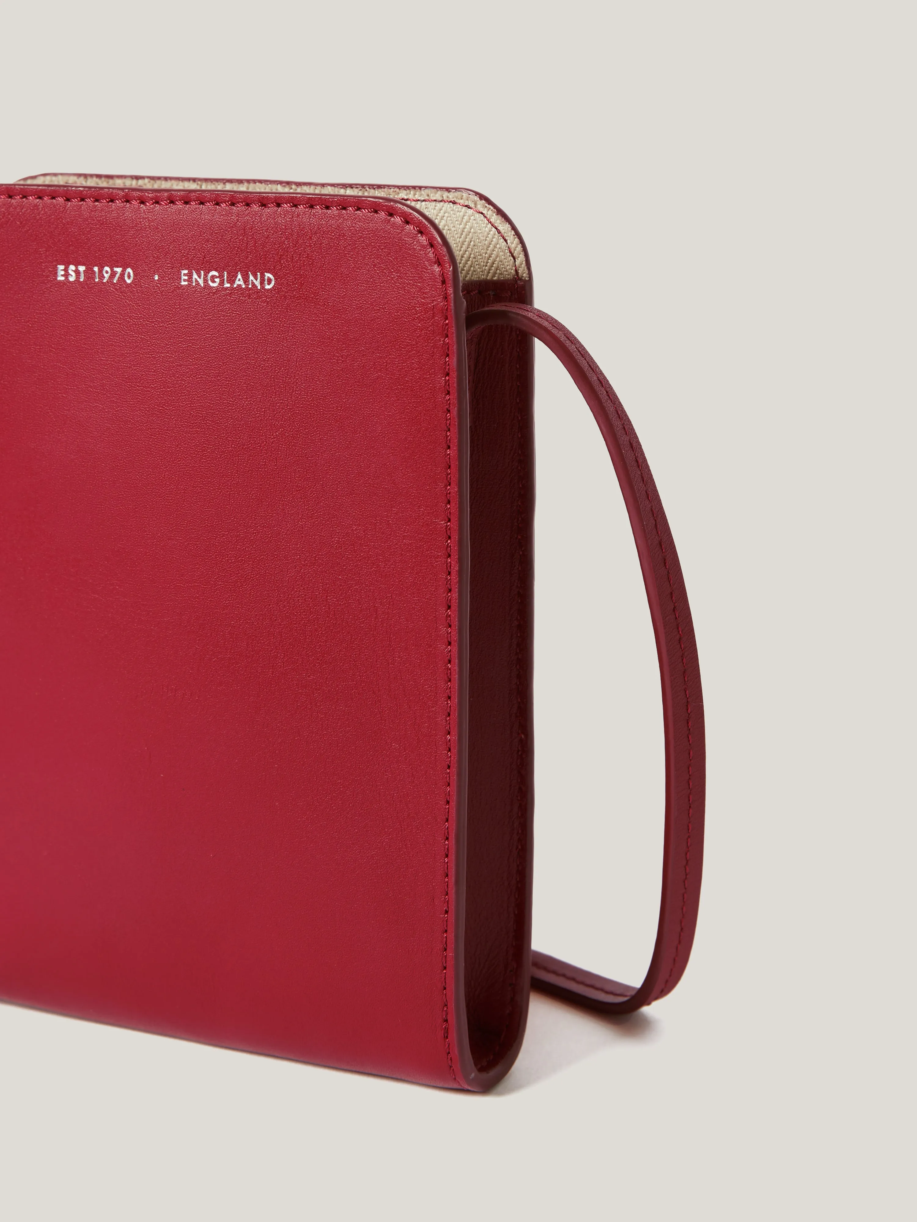 Leather Crossbody Phone Bag | Red sold by Jigsaw product image thumbnail 2