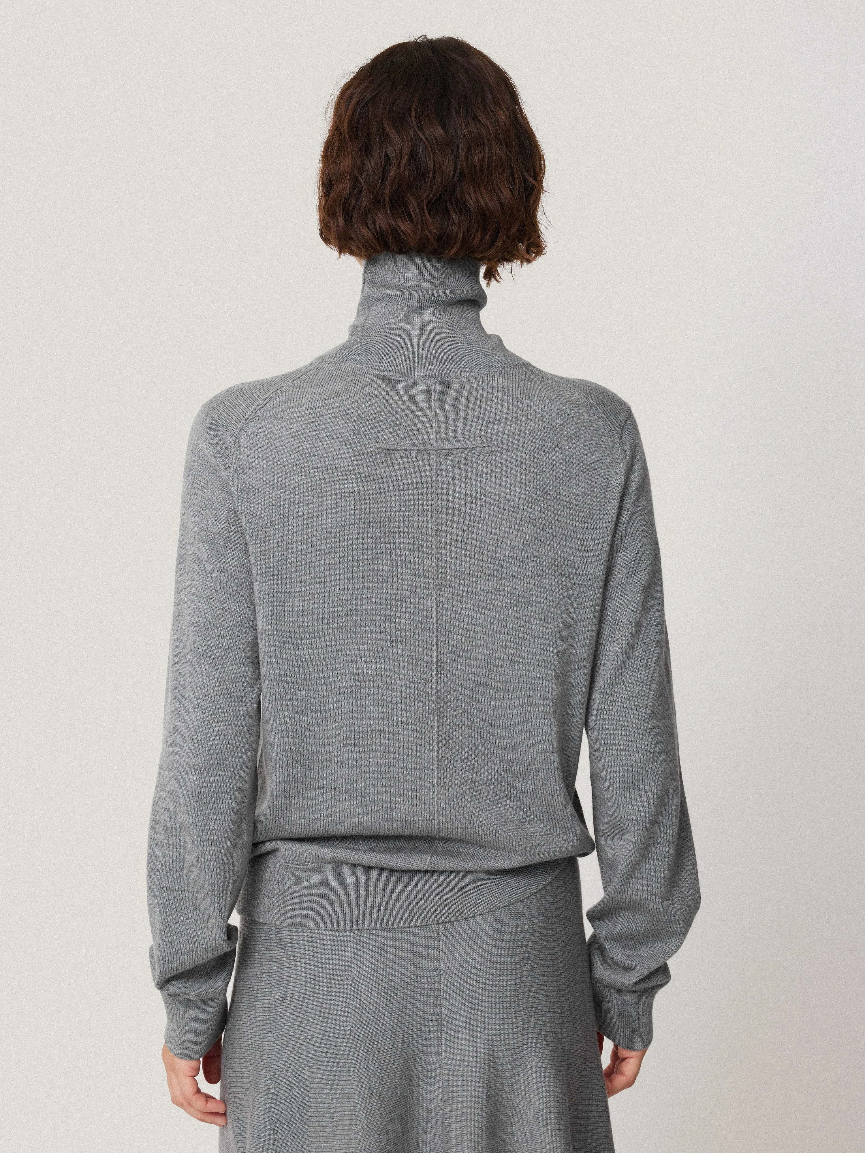 Lightweight Merino Polo | Grey sold by Jigsaw product image thumbnail 5