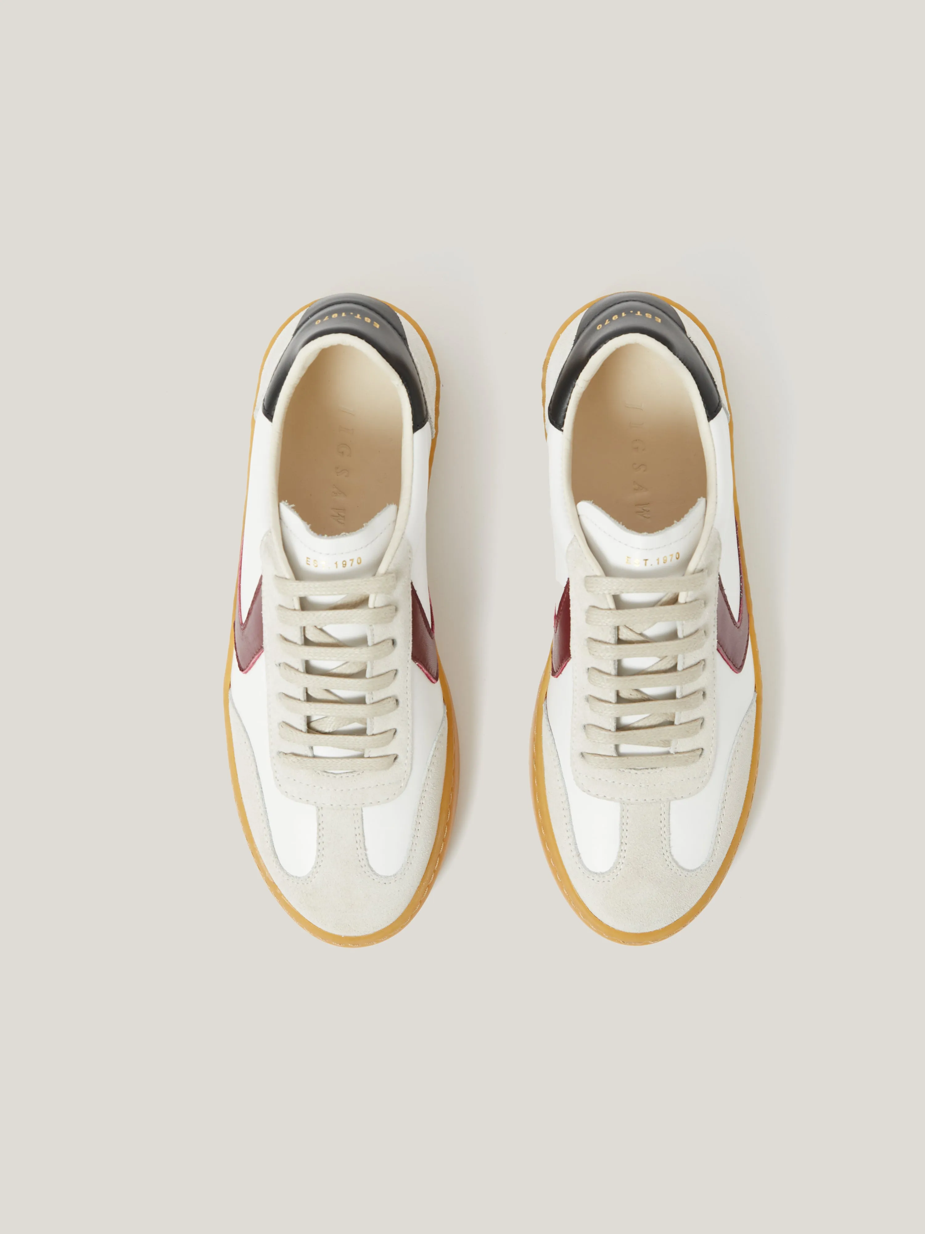 Portland Vintage Classic Trainer | White sold by Jigsaw product image thumbnail 2